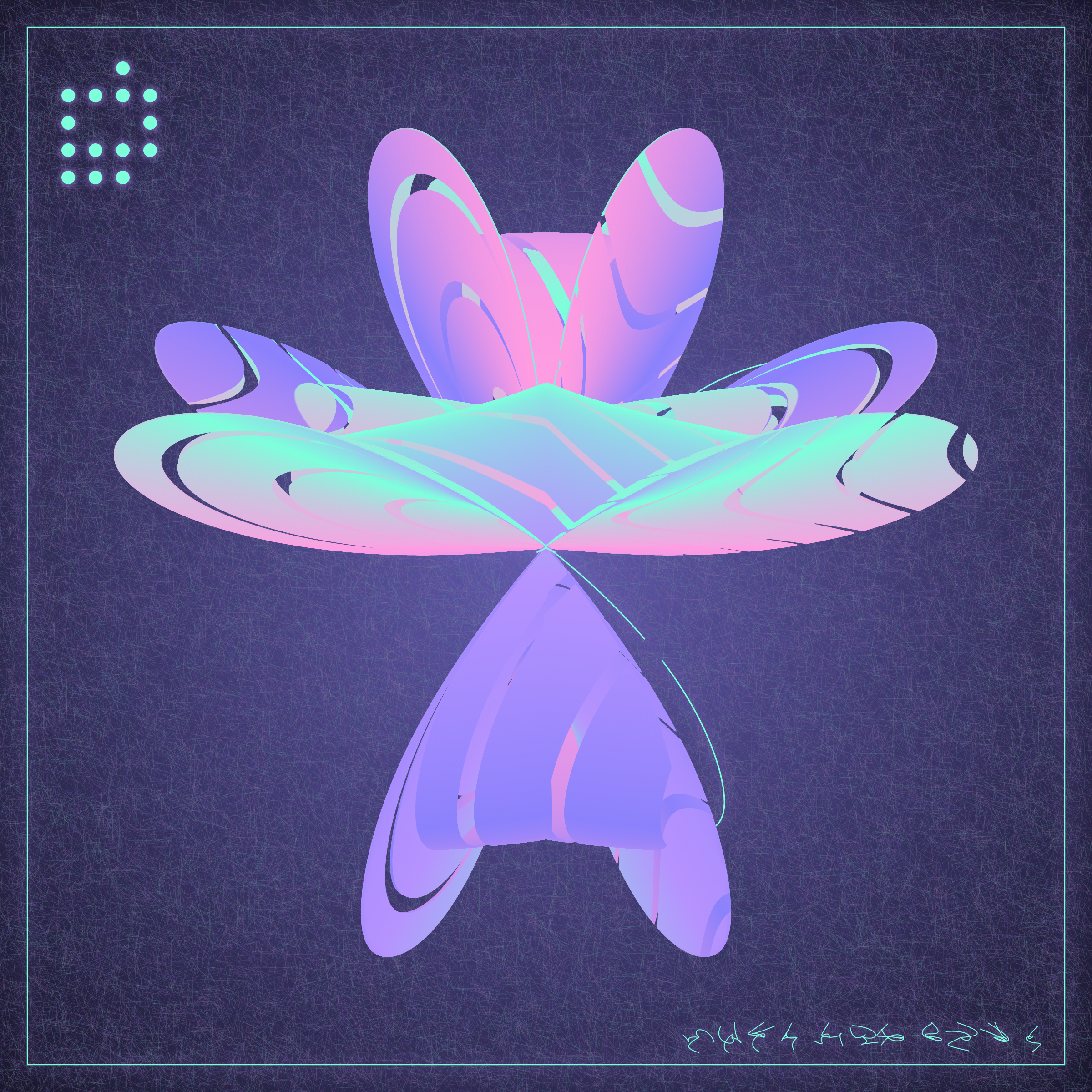 Art Blocks - Art Blocks v2 - Alien Insects #691 - NFT # 137000691