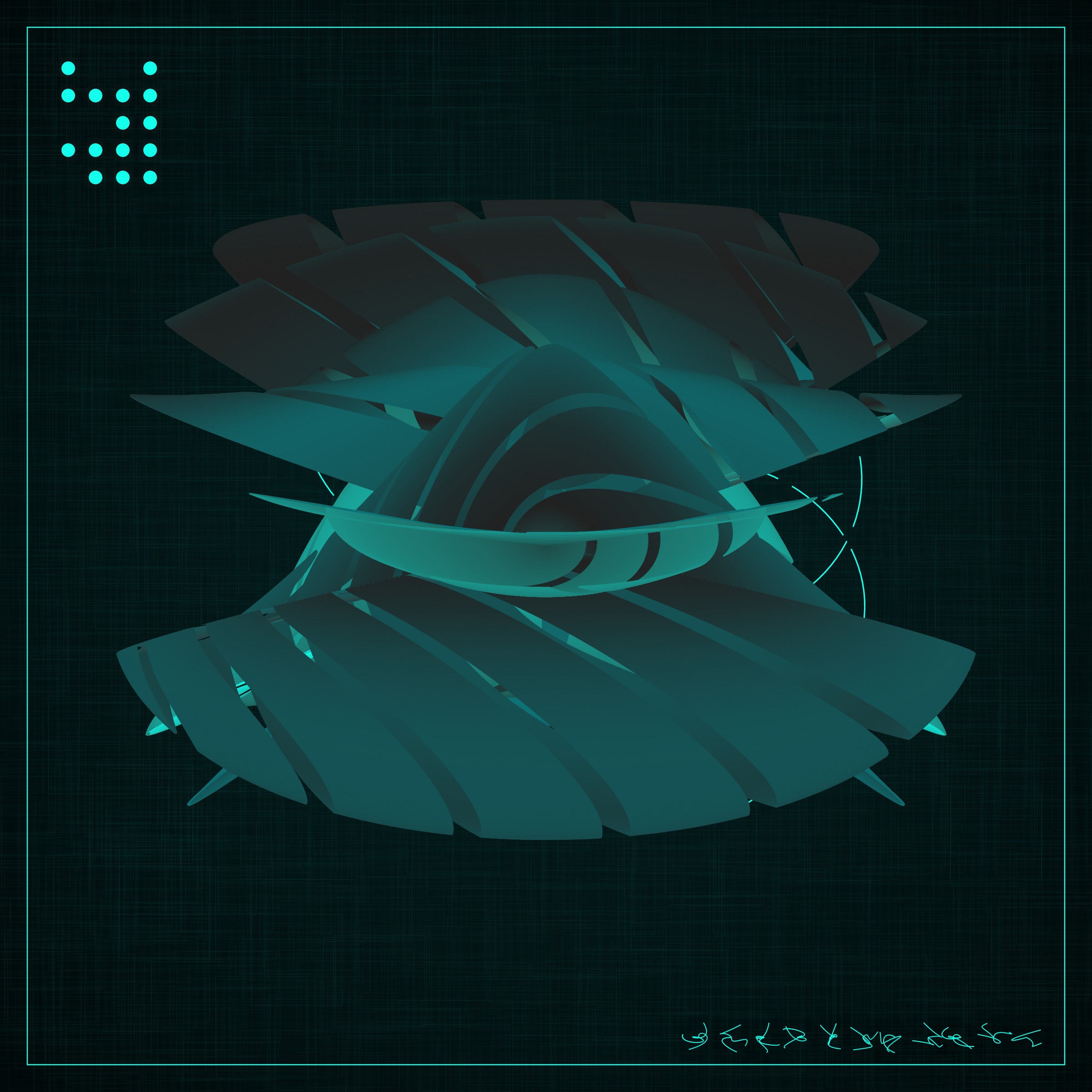 Art Blocks - Art Blocks v2 - Alien Insects #696 - NFT # 137000696