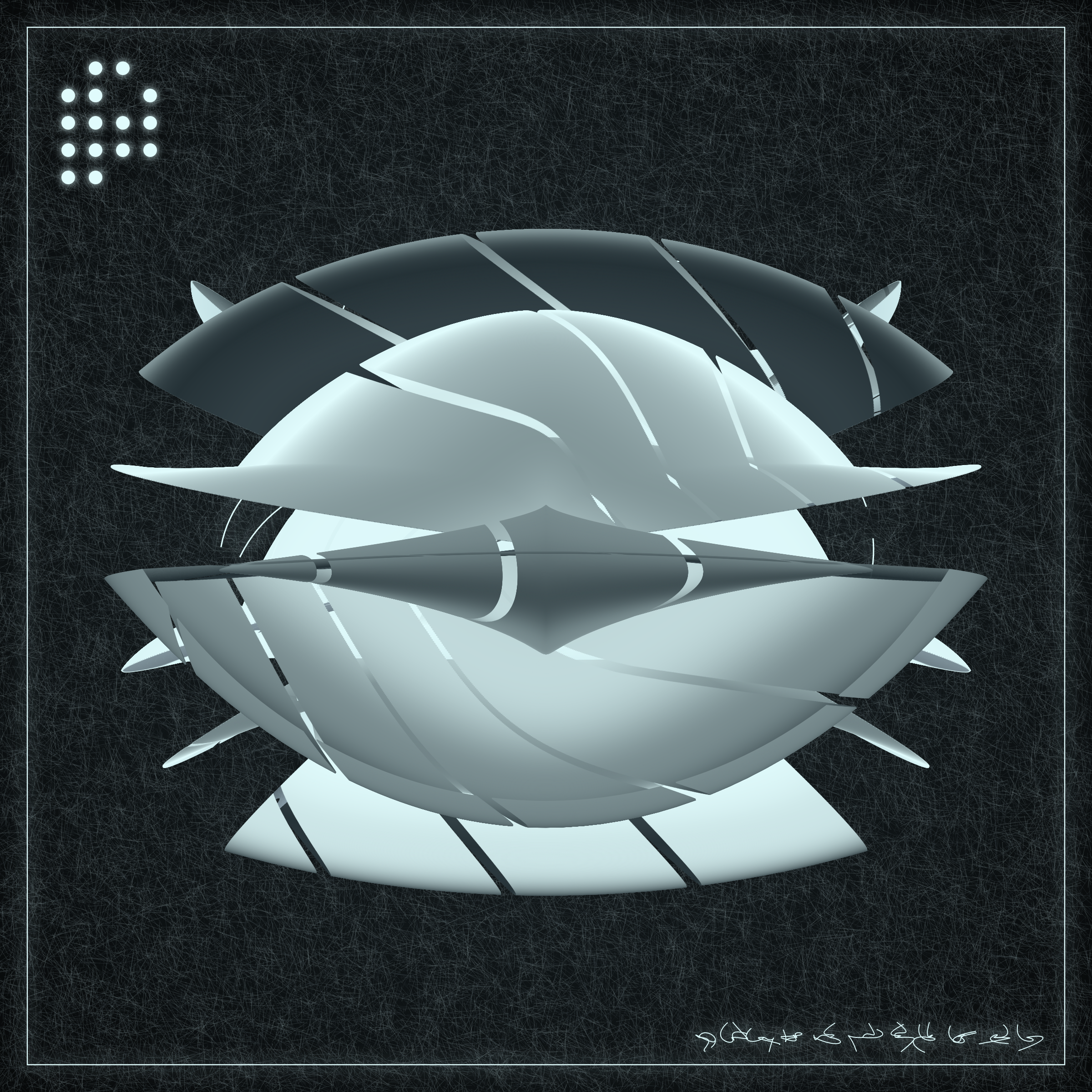 Art Blocks - Art Blocks v2 - Alien Insects #698 - NFT # 137000698