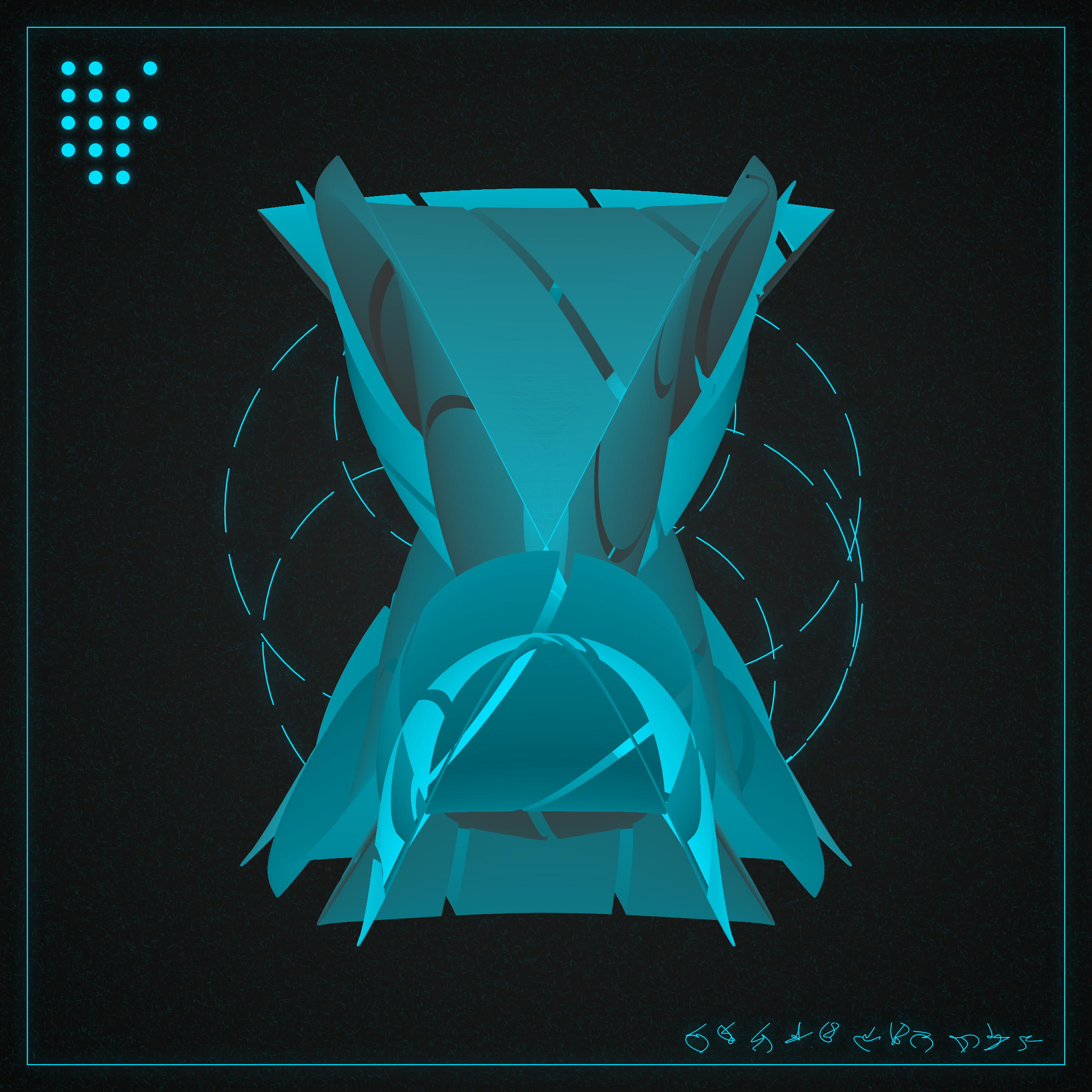 Art Blocks - Art Blocks v2 - Alien Insects #701 - NFT # 137000701