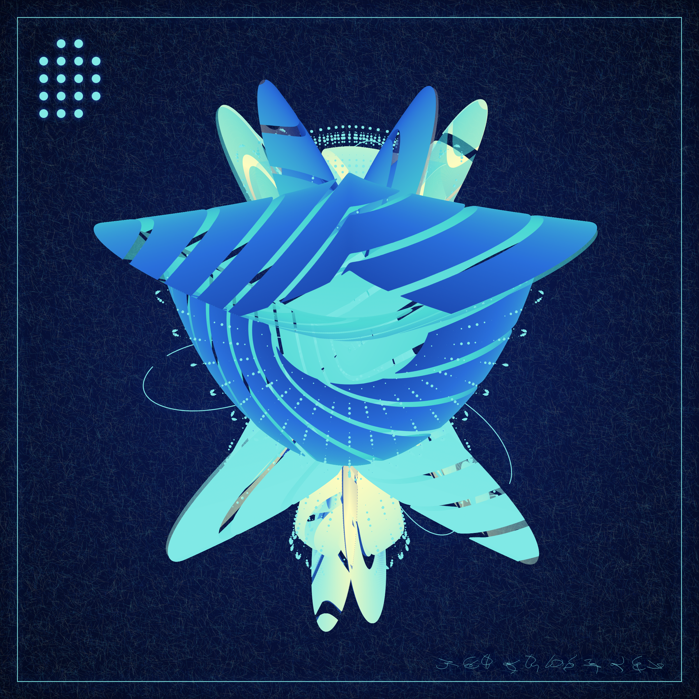 Art Blocks - Art Blocks v2 - Alien Insects #707 - NFT # 137000707