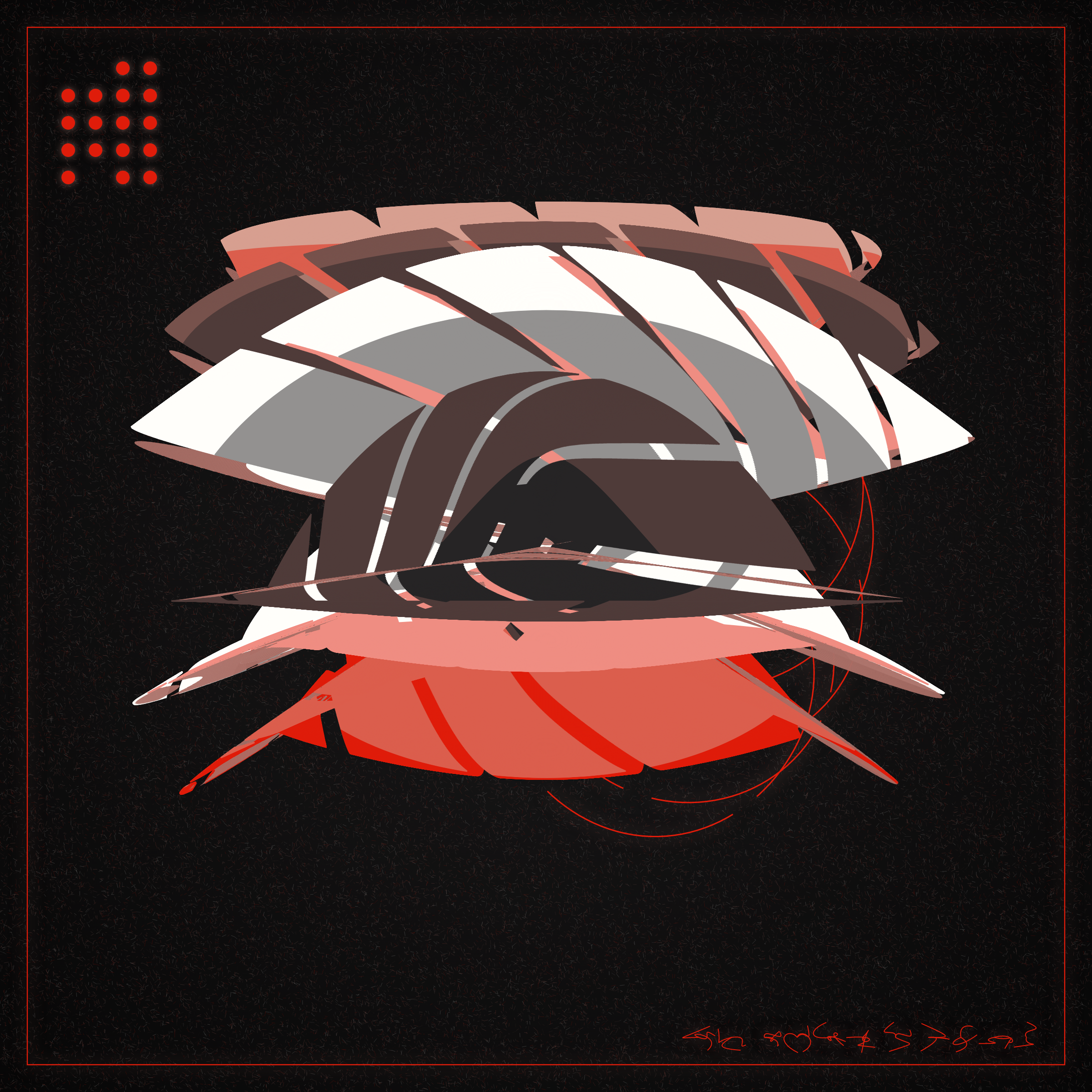 Art Blocks - Art Blocks v2 - Alien Insects #709 - NFT # 137000709