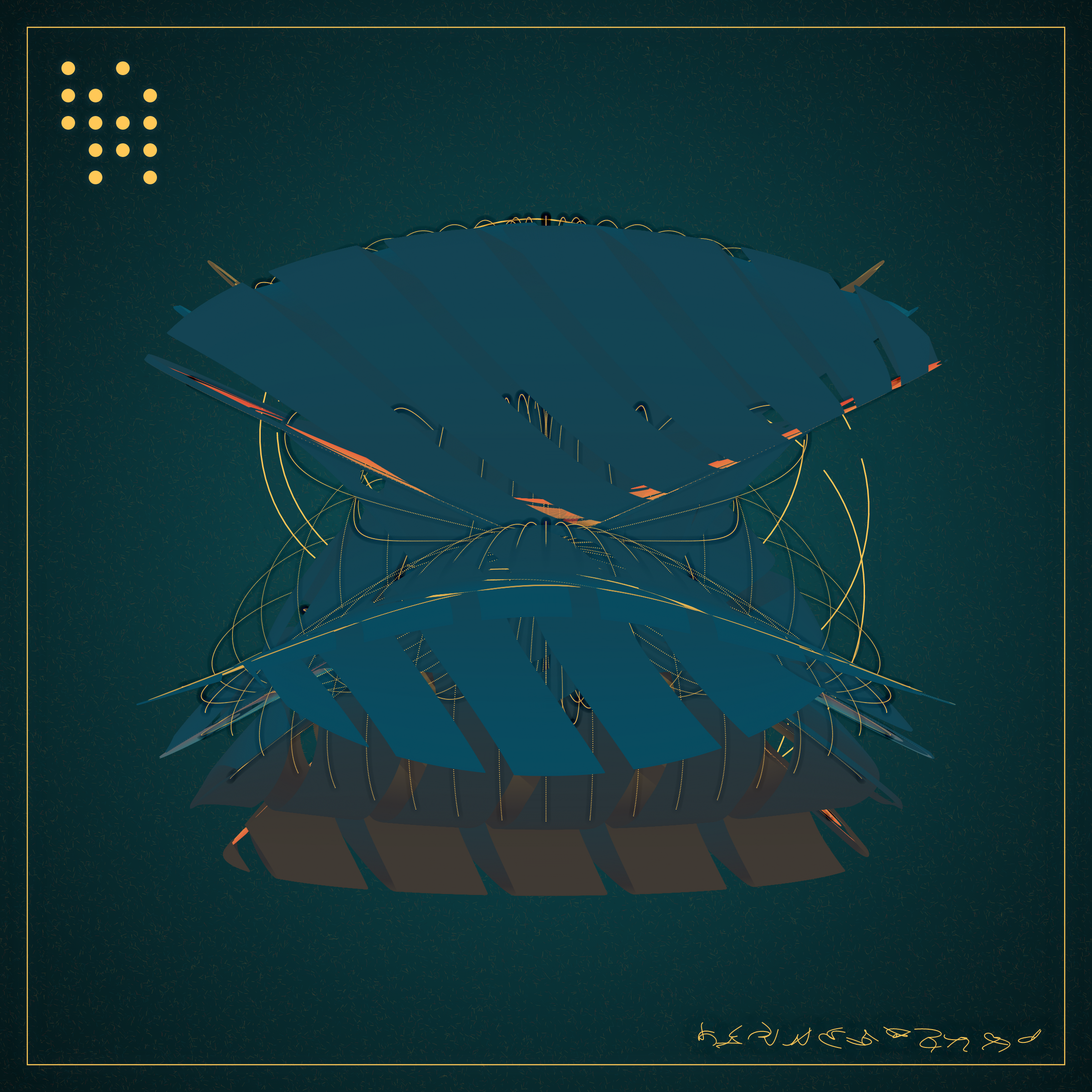 Art Blocks - Art Blocks v2 - Alien Insects #710 - NFT # 137000710