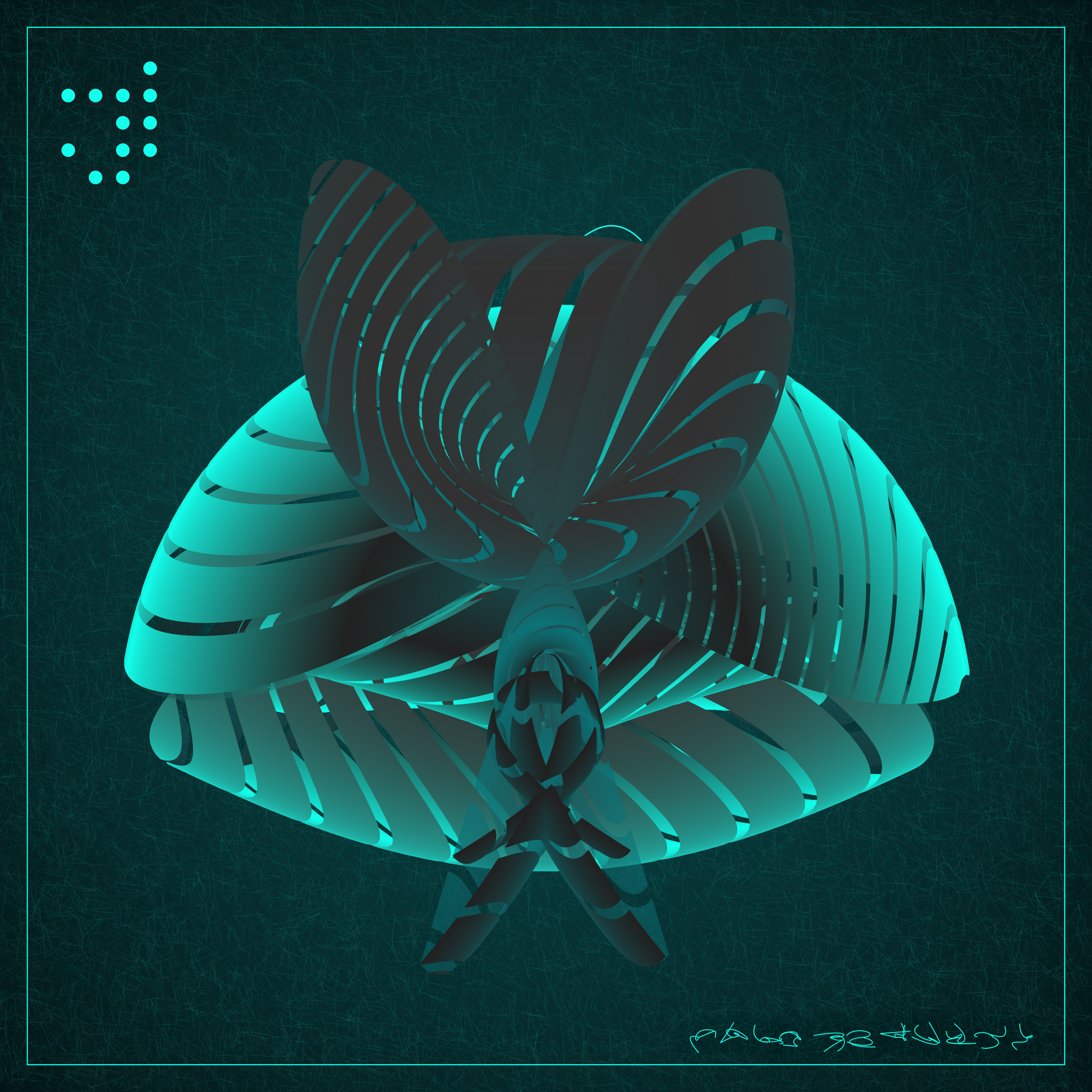 Art Blocks - Art Blocks v2 - Alien Insects #711 - NFT # 137000711