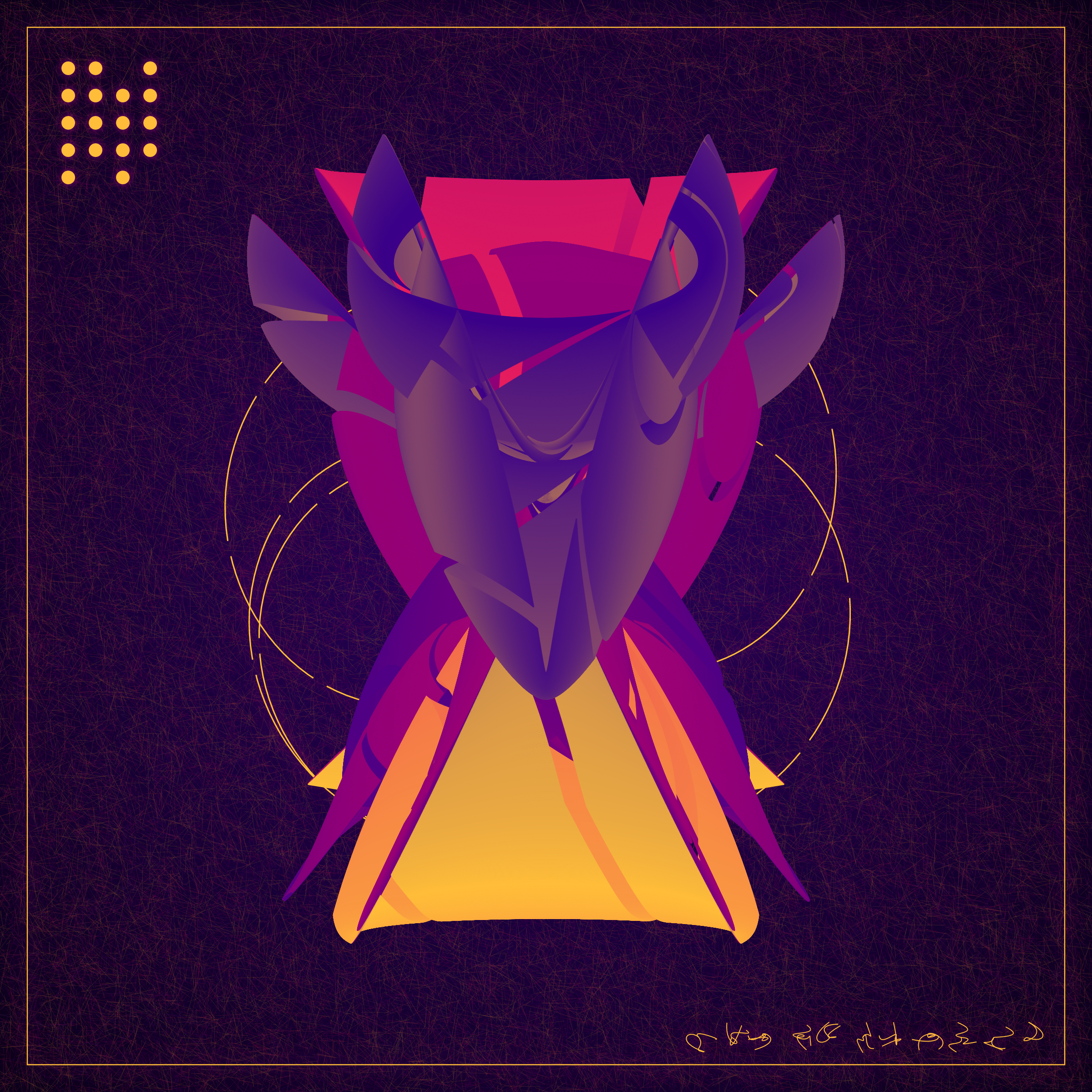 Art Blocks - Art Blocks v2 - Alien Insects #712 - NFT # 137000712