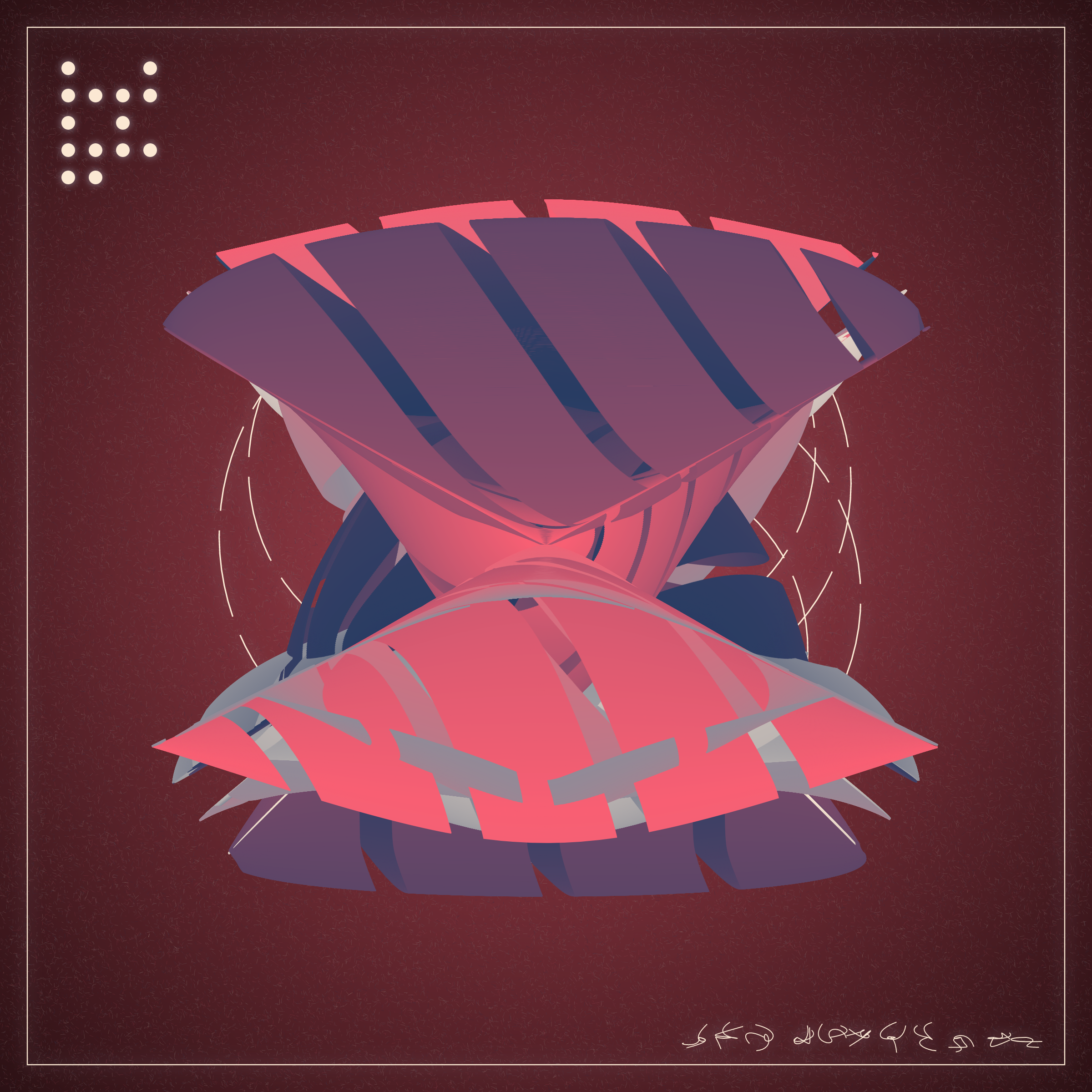 Art Blocks - Art Blocks v2 - Alien Insects #715 - NFT # 137000715