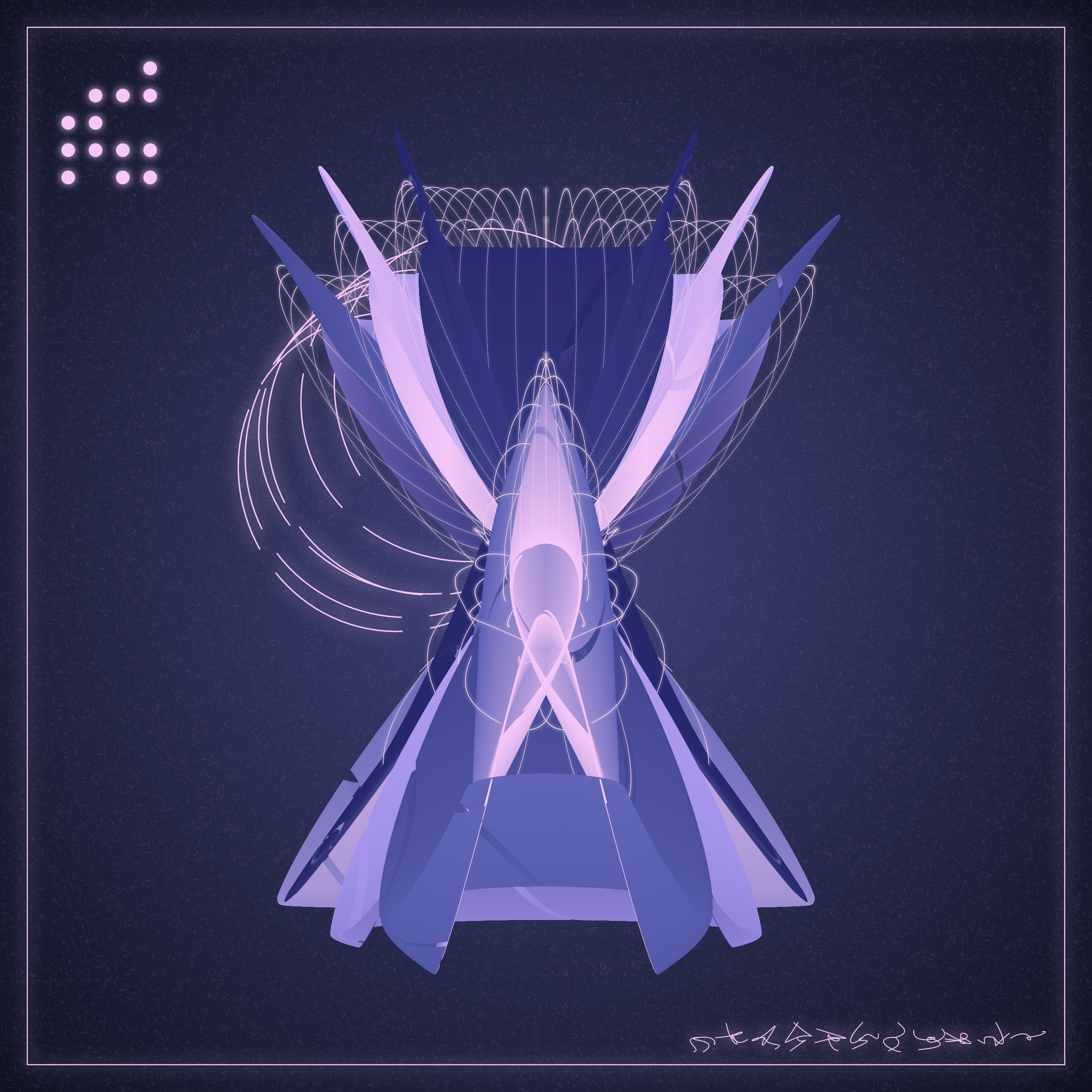 Art Blocks - Art Blocks v2 - Alien Insects #717 - NFT # 137000717