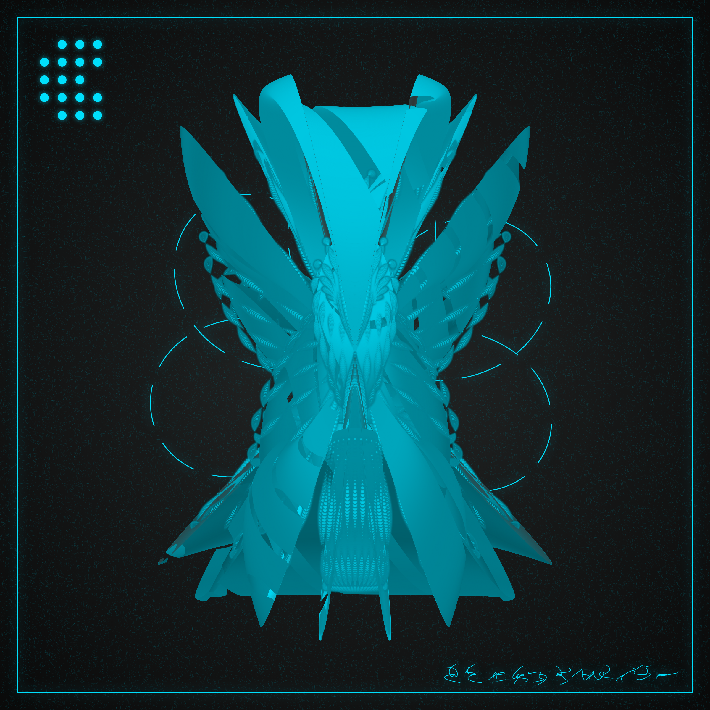 Art Blocks - Art Blocks v2 - Alien Insects #722 - NFT # 137000722