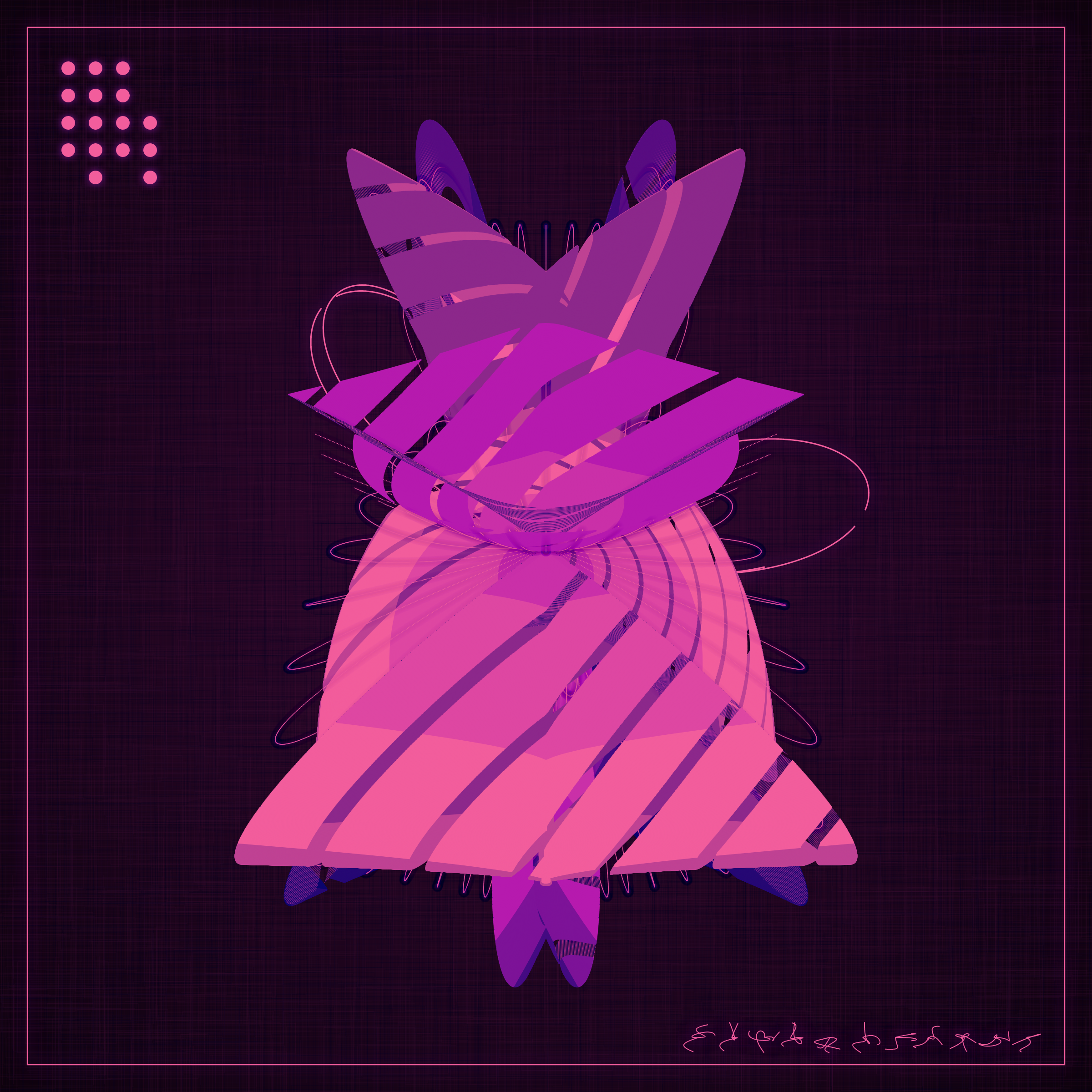 Art Blocks - Art Blocks v2 - Alien Insects #723 - NFT # 137000723