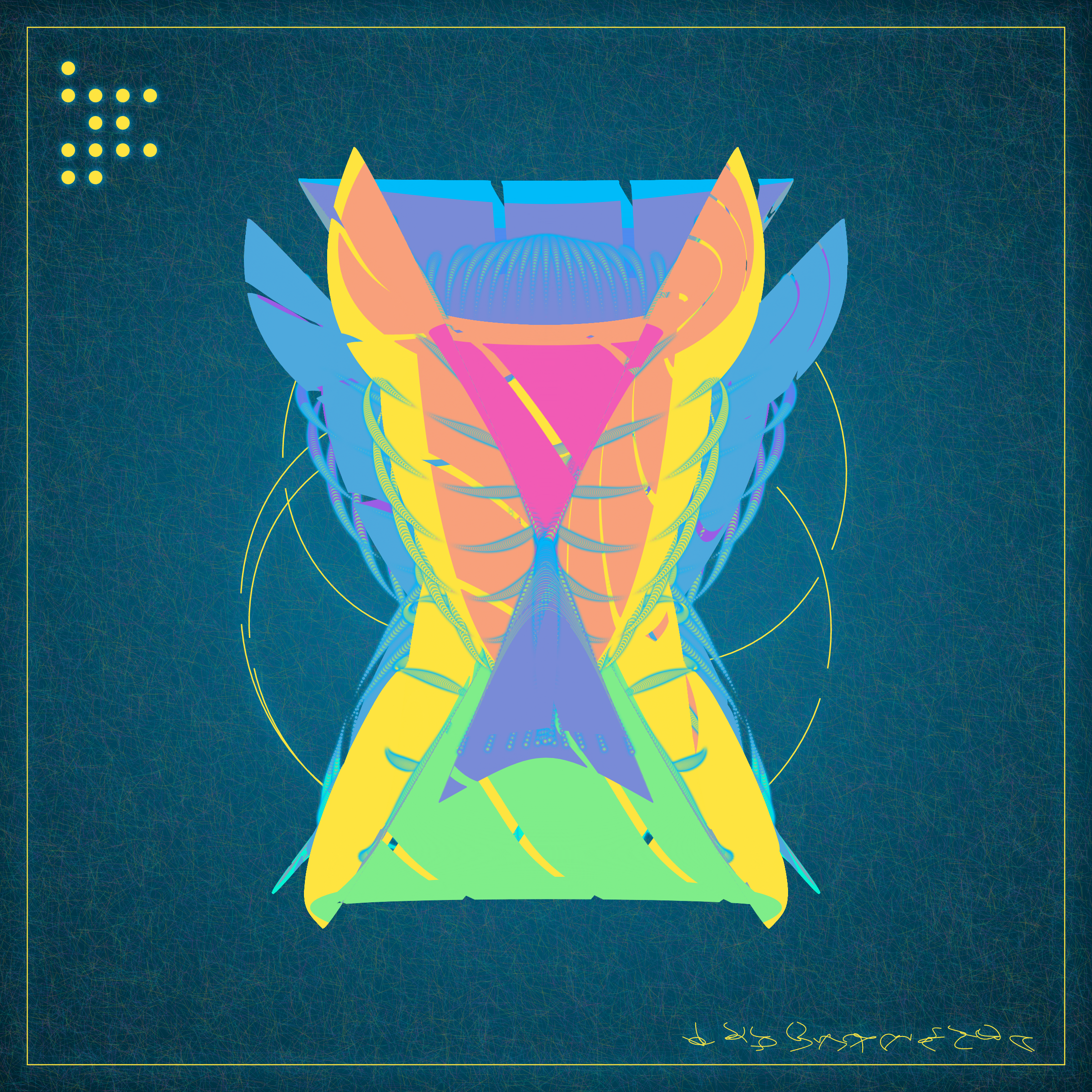 Art Blocks - Art Blocks v2 - Alien Insects #724 - NFT # 137000724