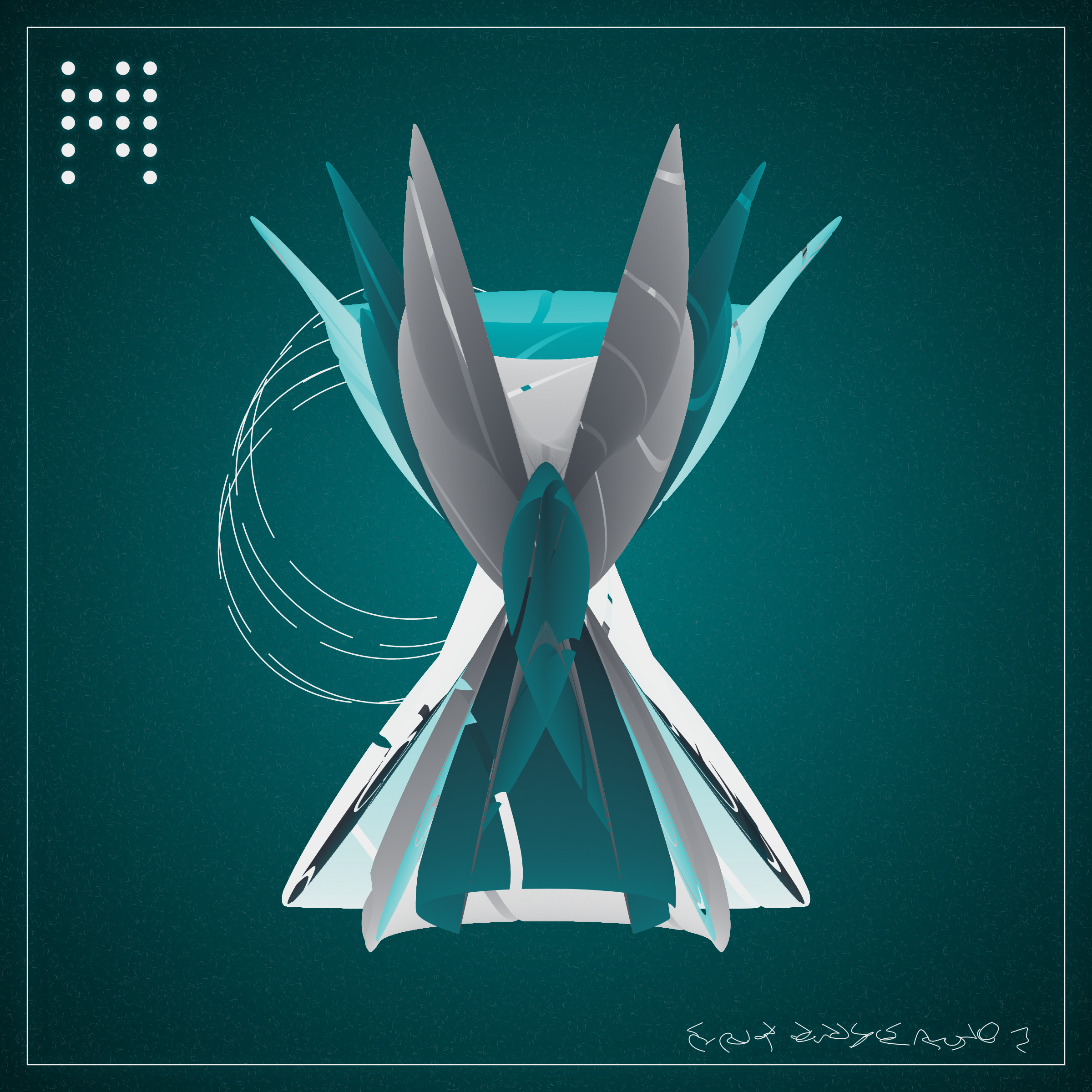 Art Blocks - Art Blocks v2 - Alien Insects #725 - NFT # 137000725