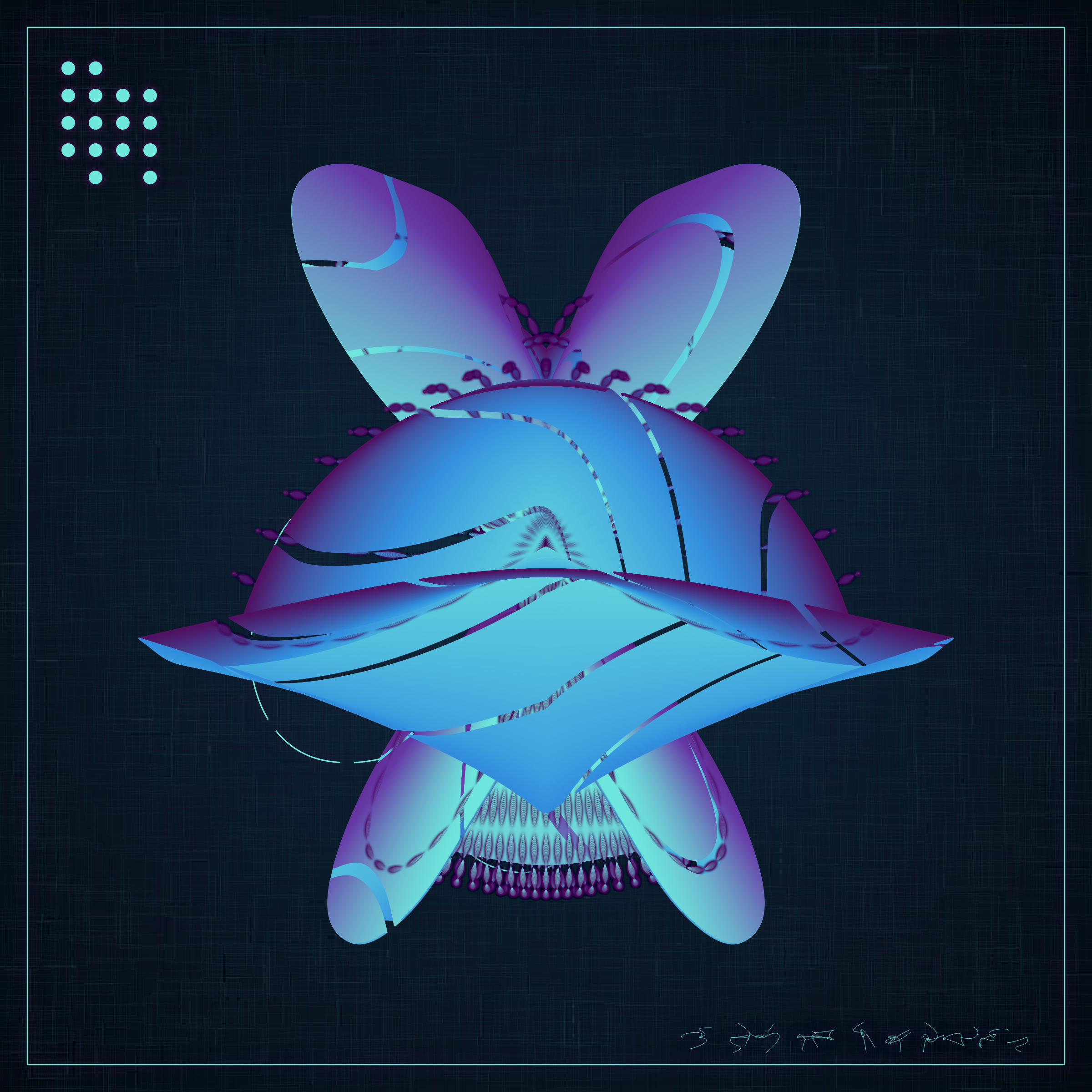 Art Blocks - Art Blocks v2 - Alien Insects #727 - NFT # 137000727