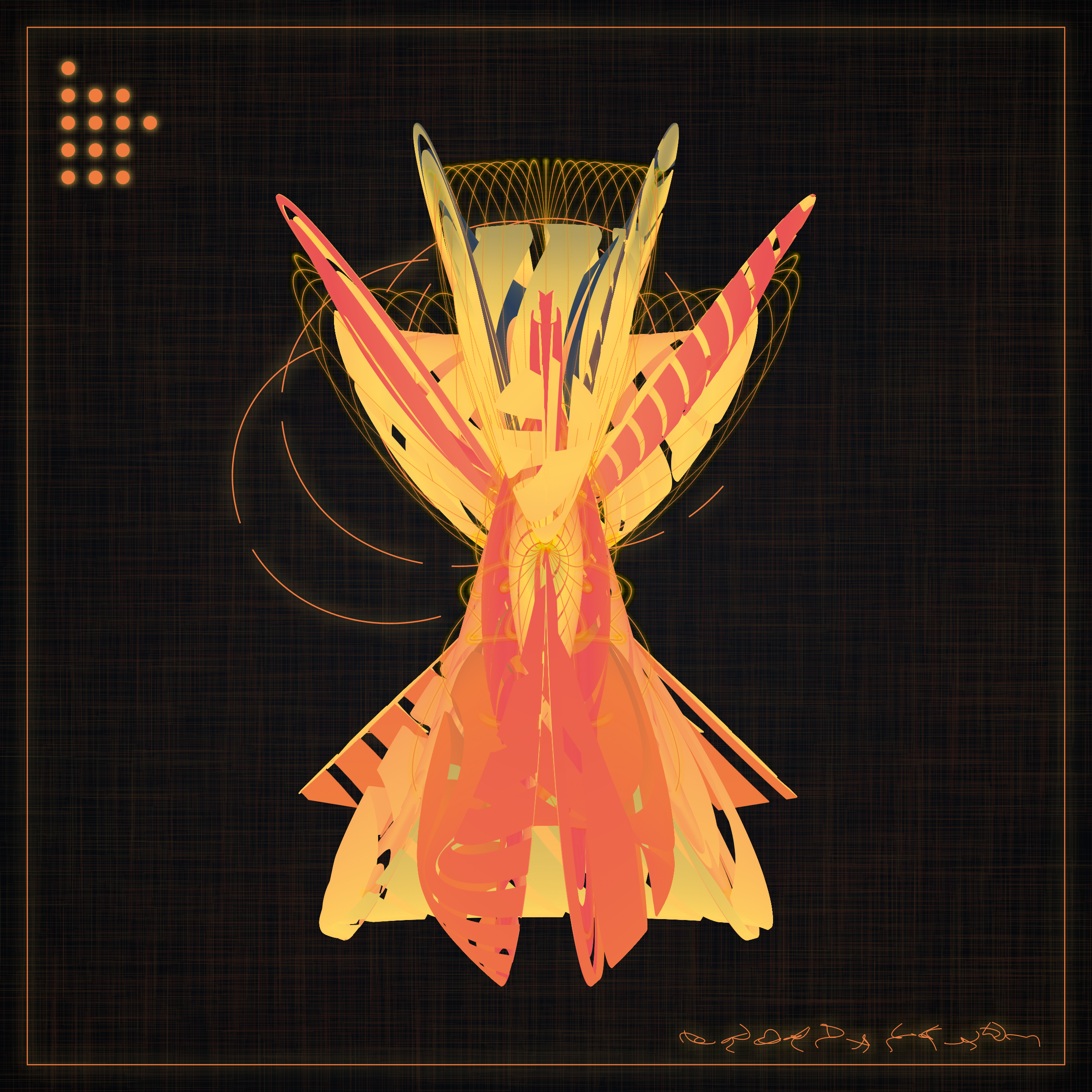 Art Blocks - Art Blocks v2 - Alien Insects #729 - NFT # 137000729