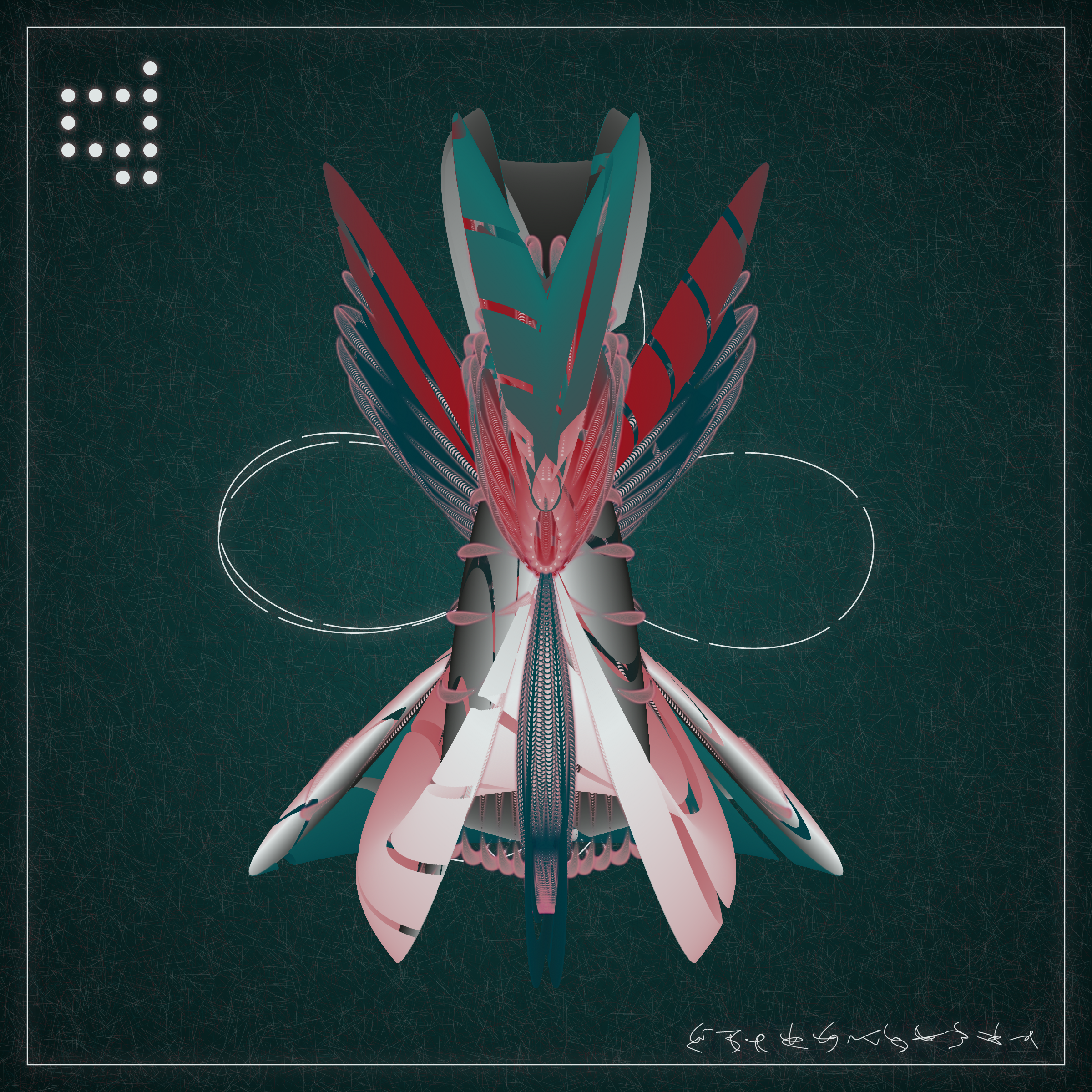 Art Blocks - Art Blocks v2 - Alien Insects #730 - NFT # 137000730