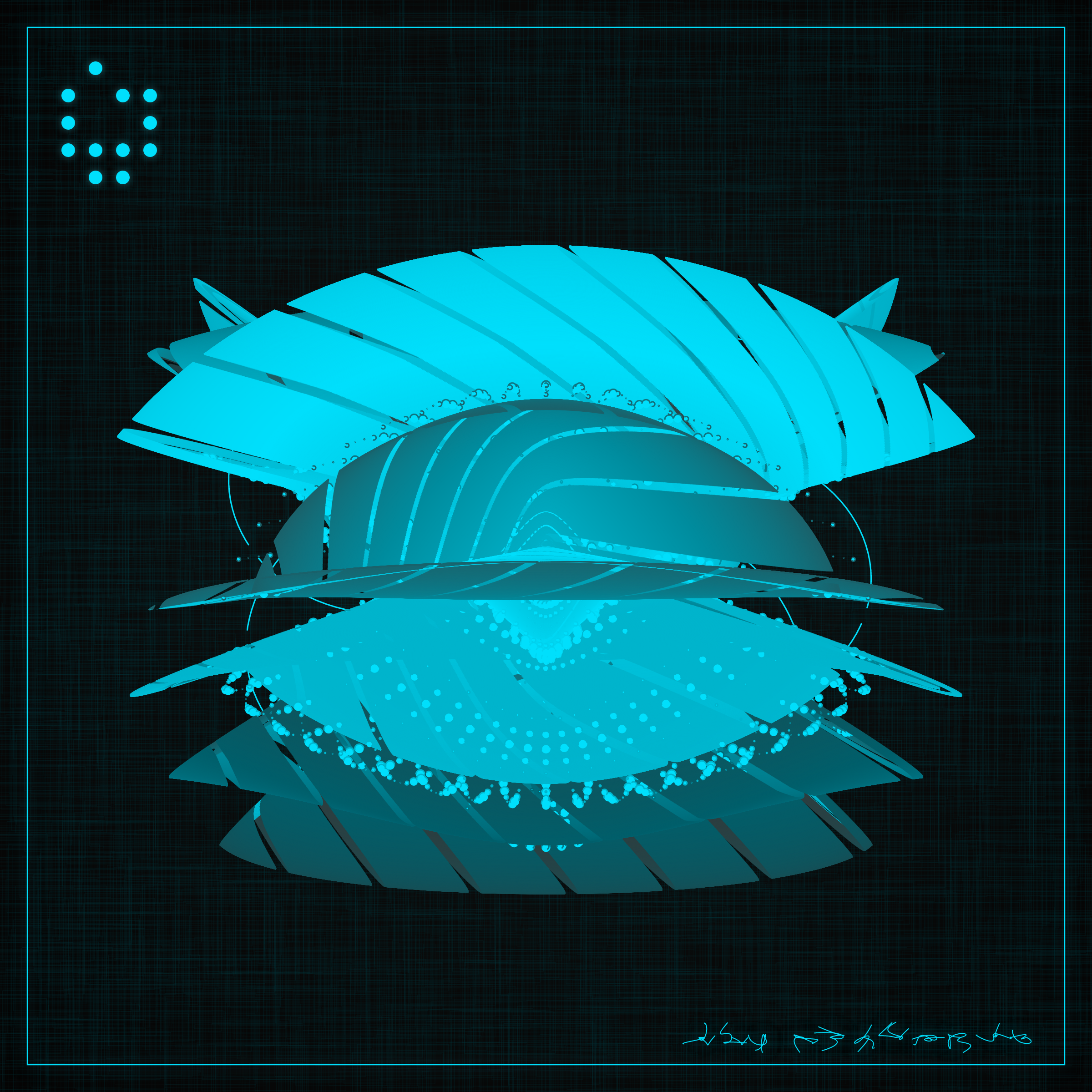 Art Blocks - Art Blocks v2 - Alien Insects #734 - NFT # 137000734