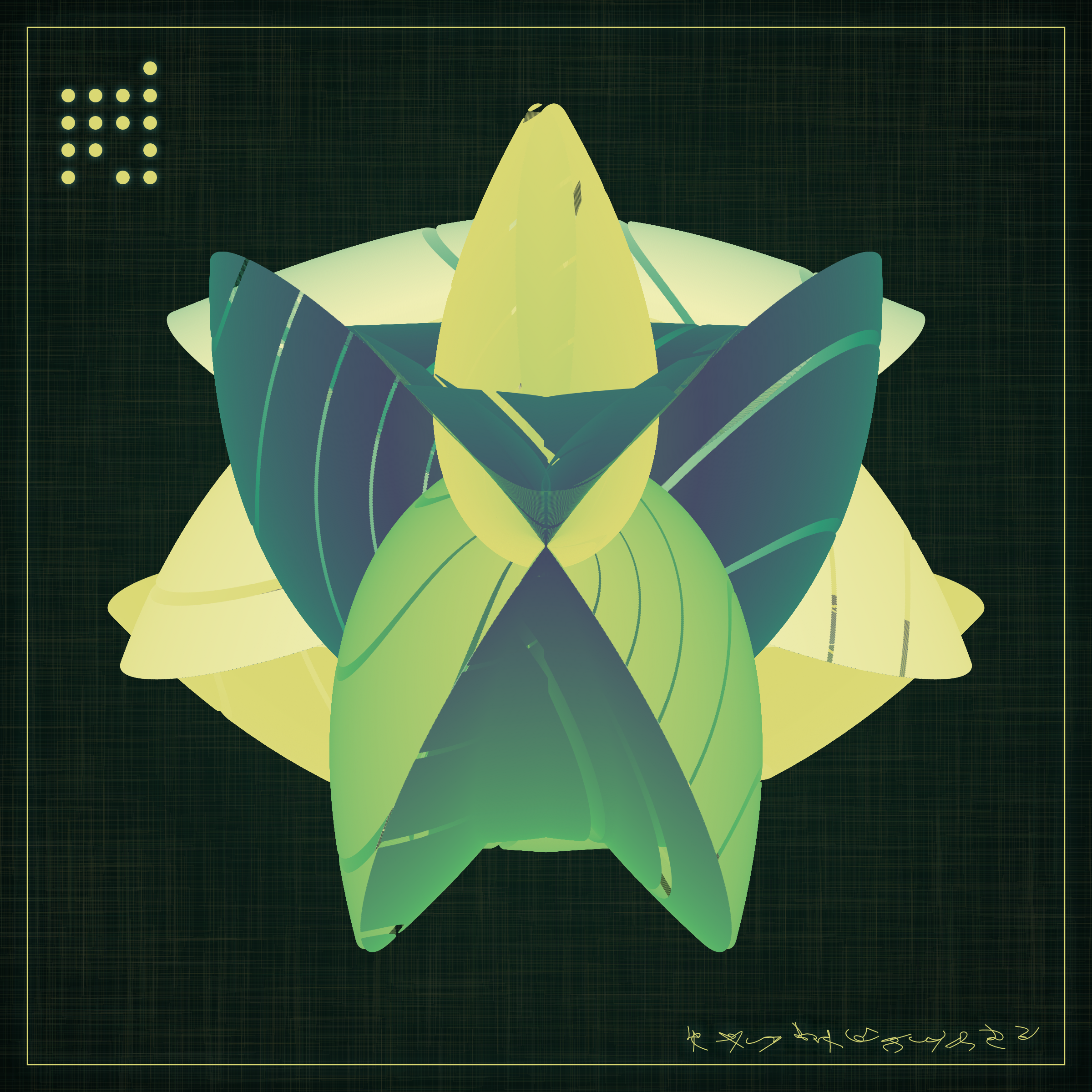 Art Blocks - Art Blocks v2 - Alien Insects #736 - NFT # 137000736