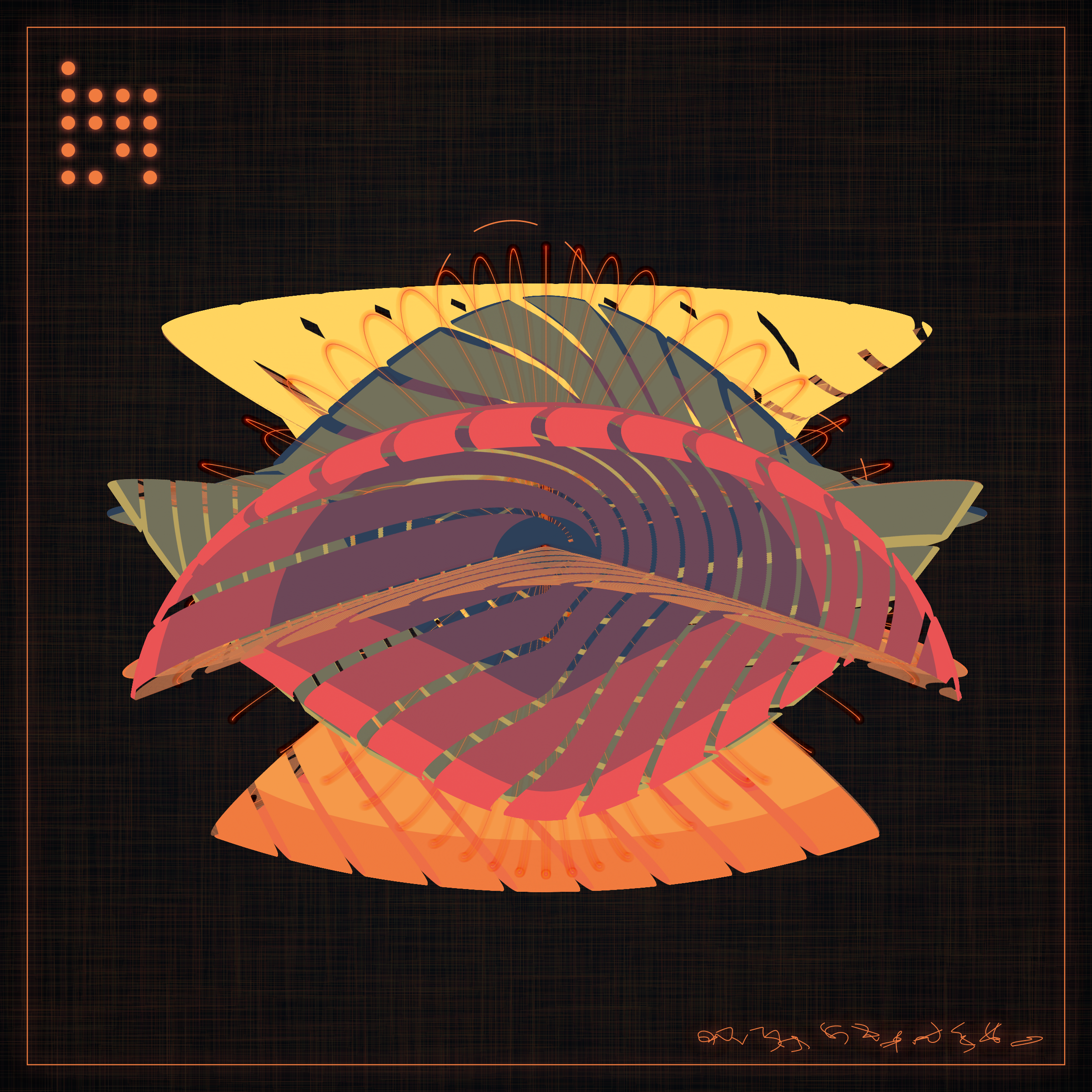 Art Blocks - Art Blocks v2 - Alien Insects #737 - NFT # 137000737