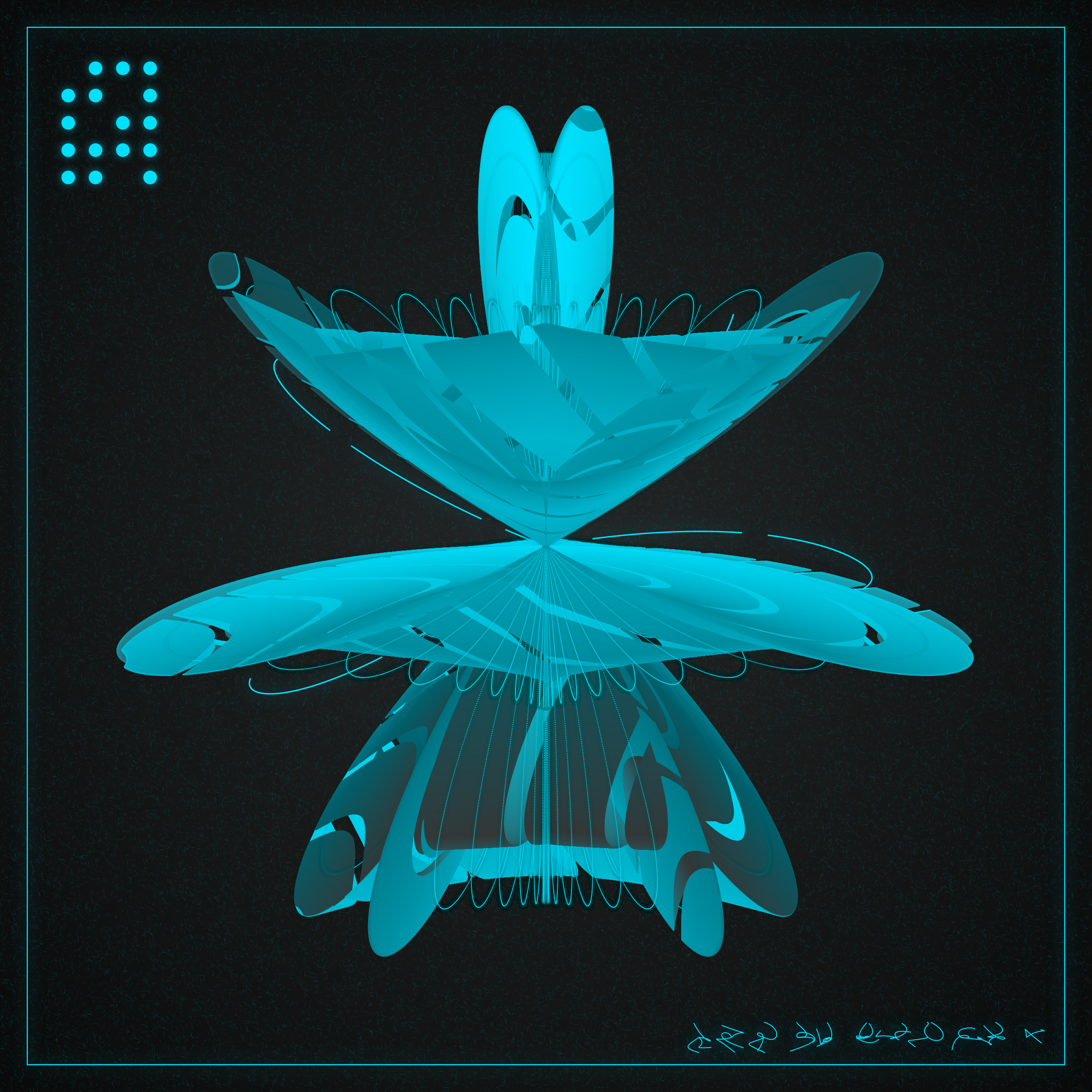 Art Blocks - Art Blocks v2 - Alien Insects #738 - NFT # 137000738