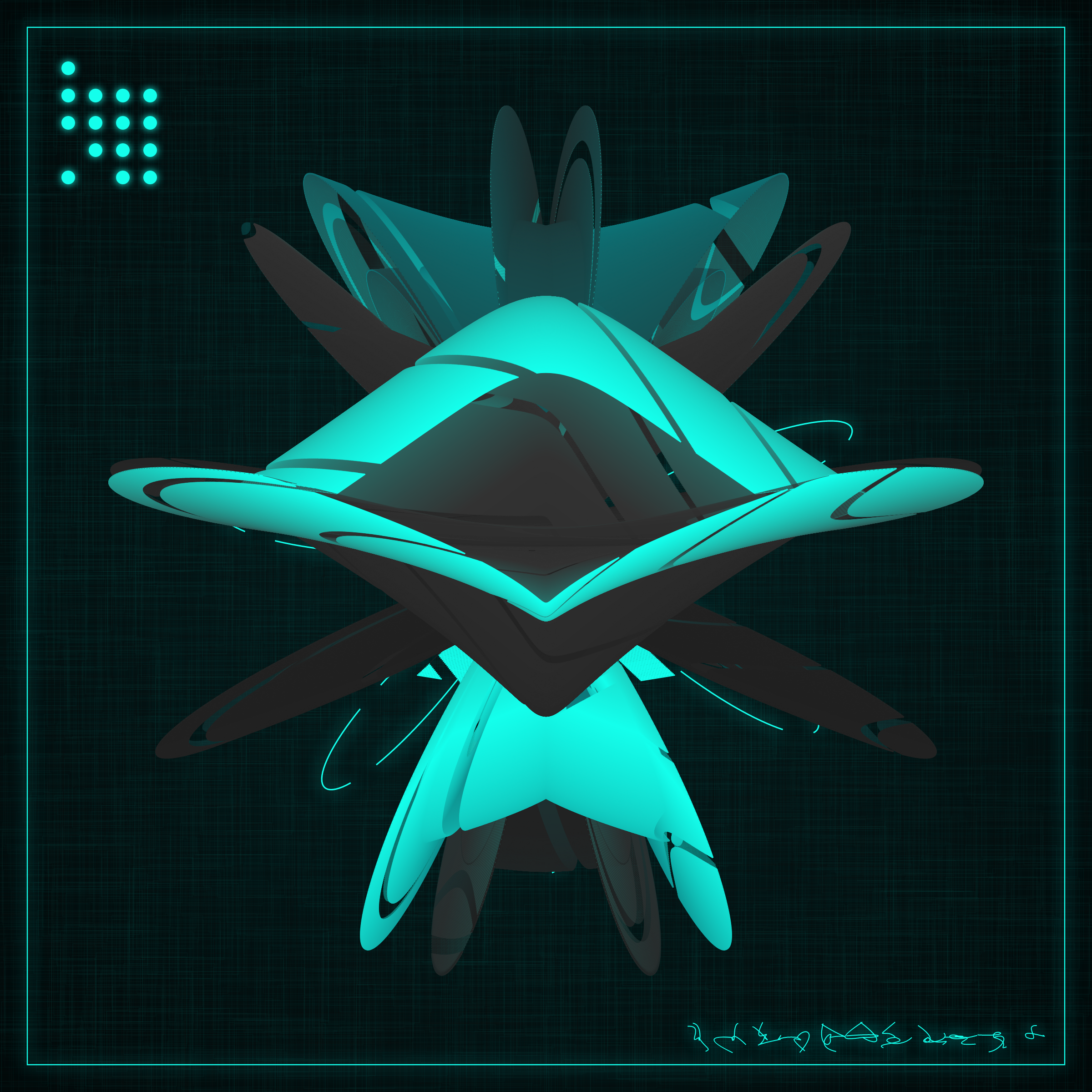 Art Blocks - Art Blocks v2 - Alien Insects #742 - NFT # 137000742