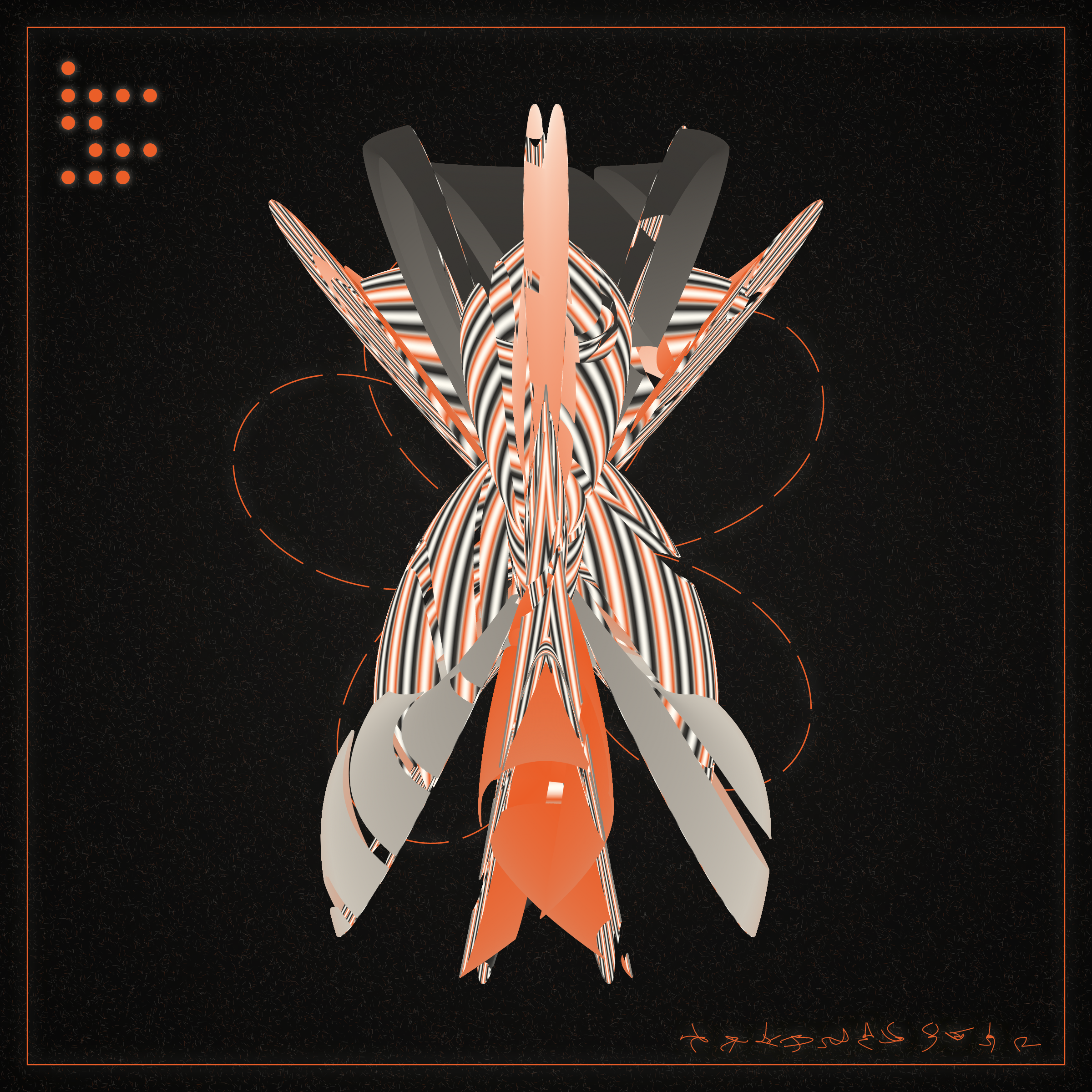 Art Blocks - Art Blocks v2 - Alien Insects #743 - NFT # 137000743