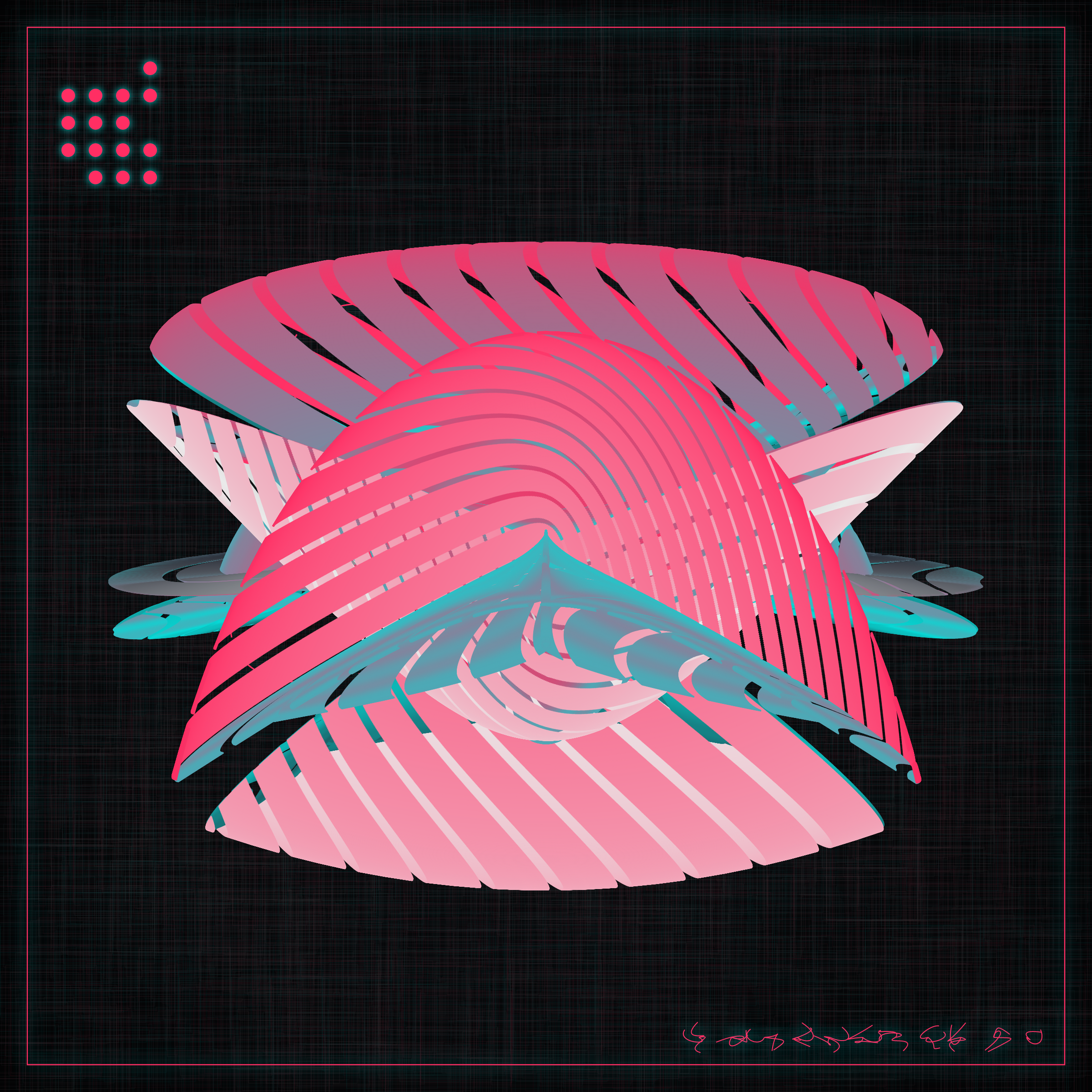 Art Blocks - Art Blocks v2 - Alien Insects #745 - NFT # 137000745