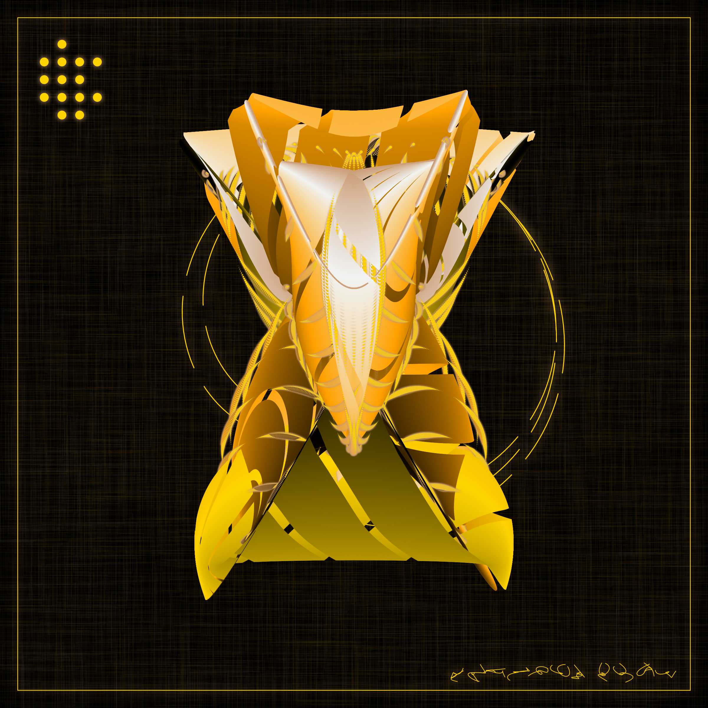 Art Blocks - Art Blocks v2 - Alien Insects #753 - NFT # 137000753