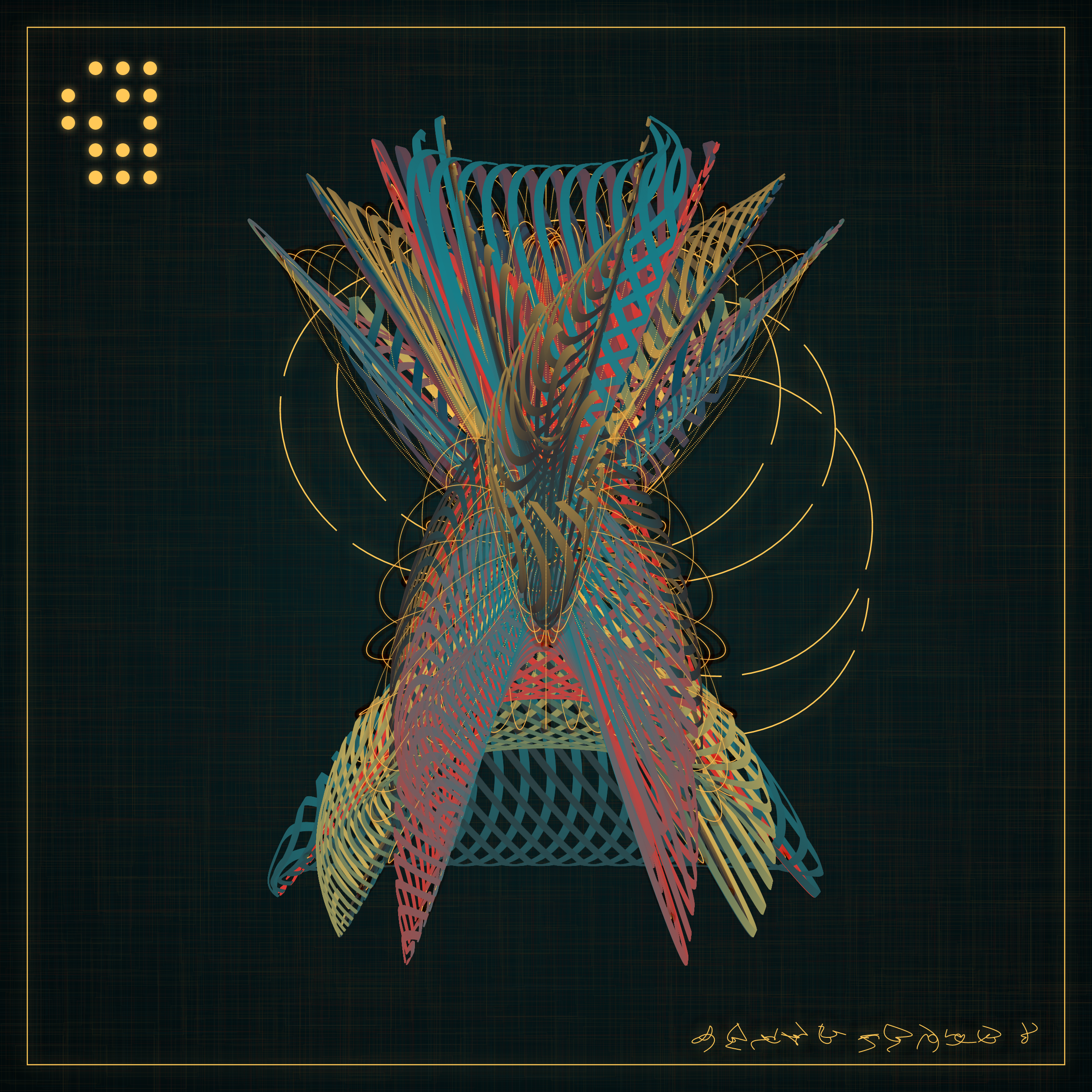 Art Blocks - Art Blocks v2 - Alien Insects #756 - NFT # 137000756