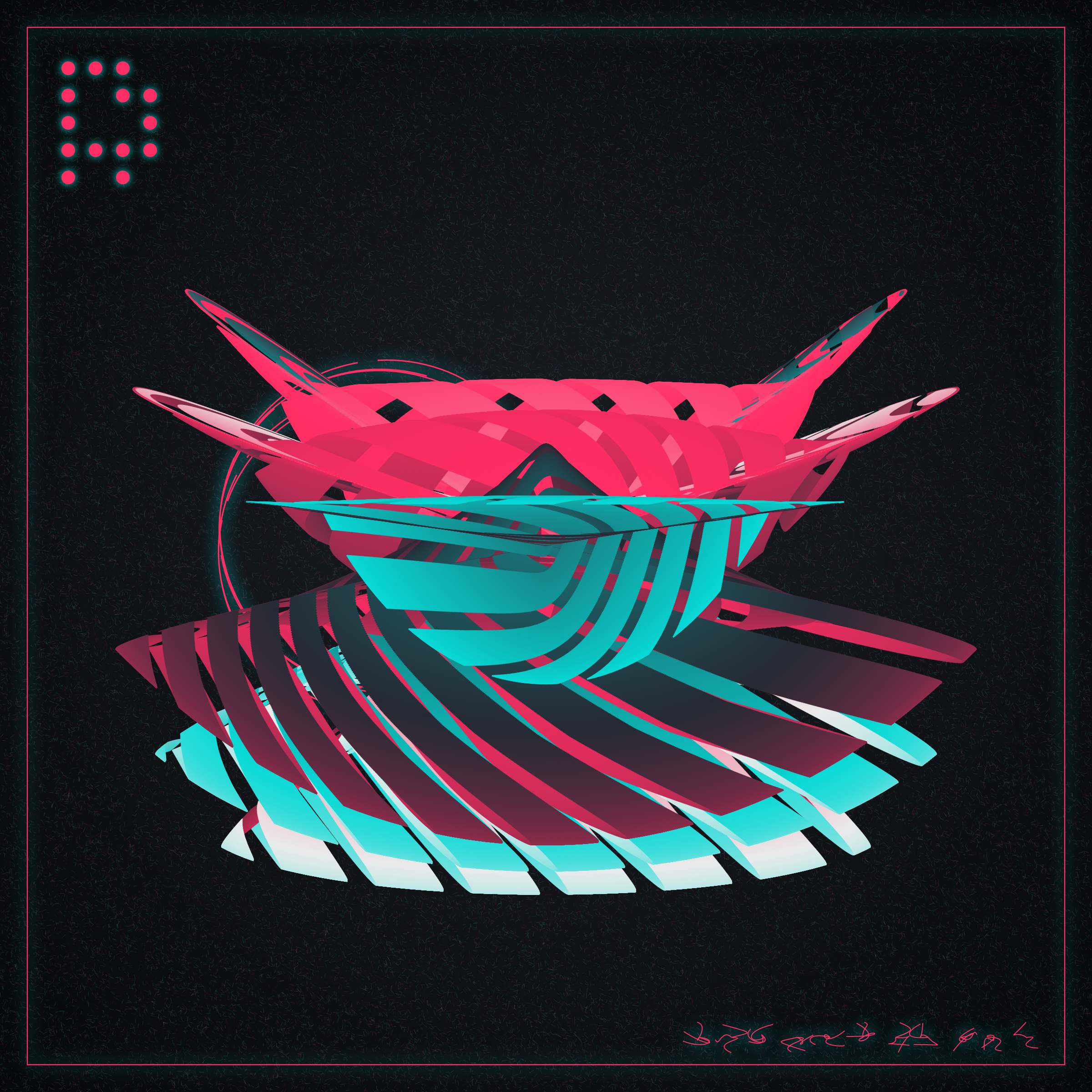 Art Blocks - Art Blocks v2 - Alien Insects #758 - NFT # 137000758