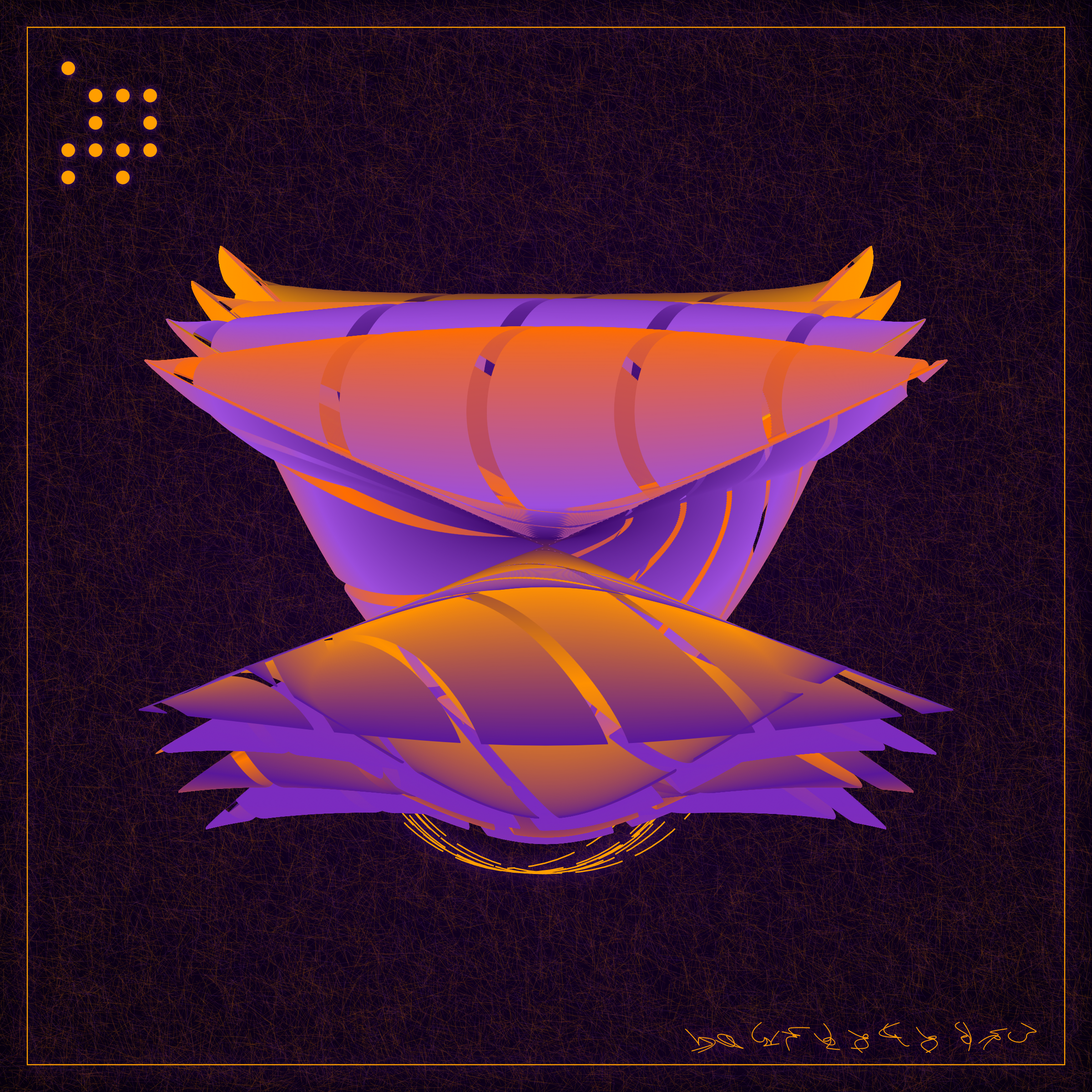 Art Blocks - Art Blocks v2 - Alien Insects #761 - NFT # 137000761