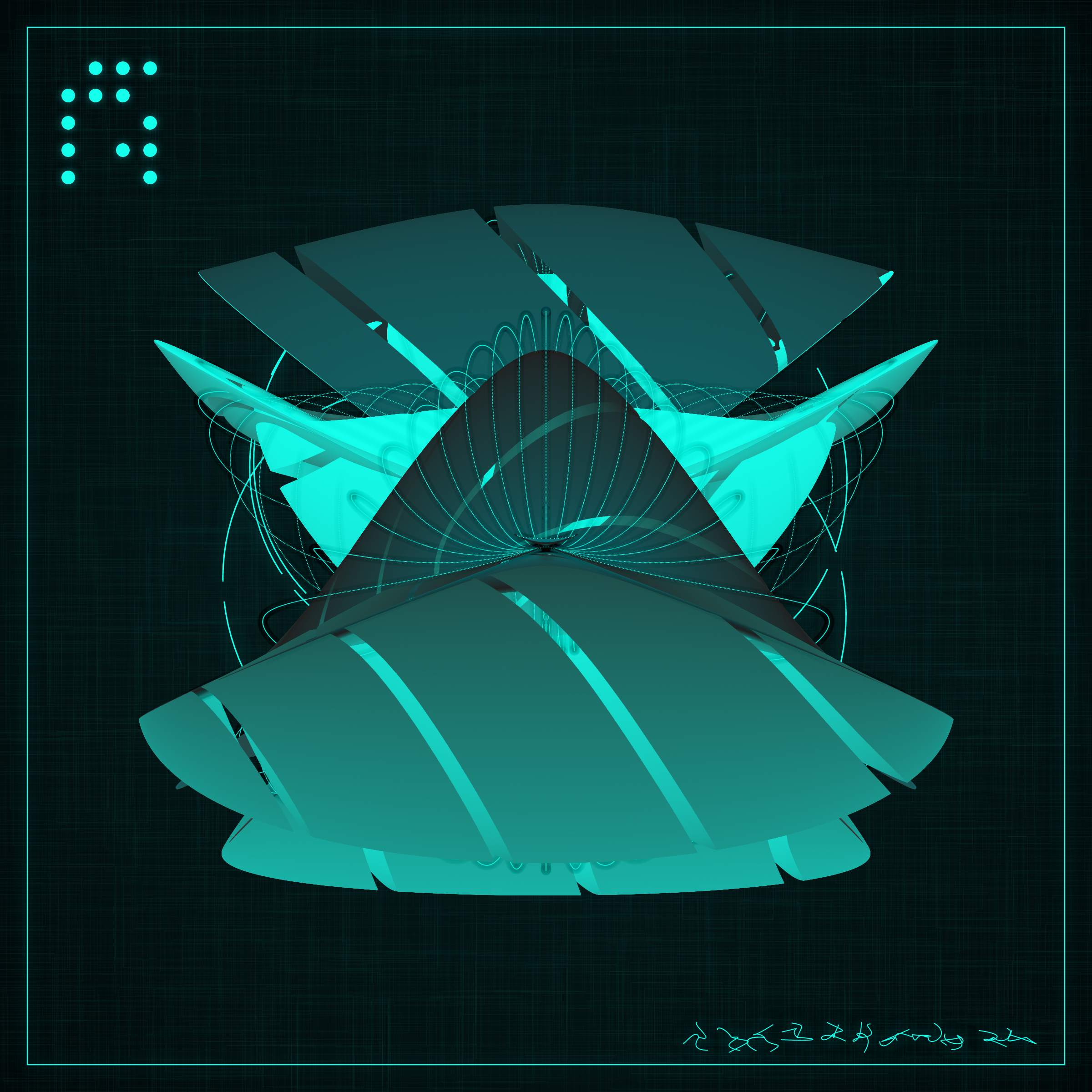 Art Blocks - Art Blocks v2 - Alien Insects #766 - NFT # 137000766