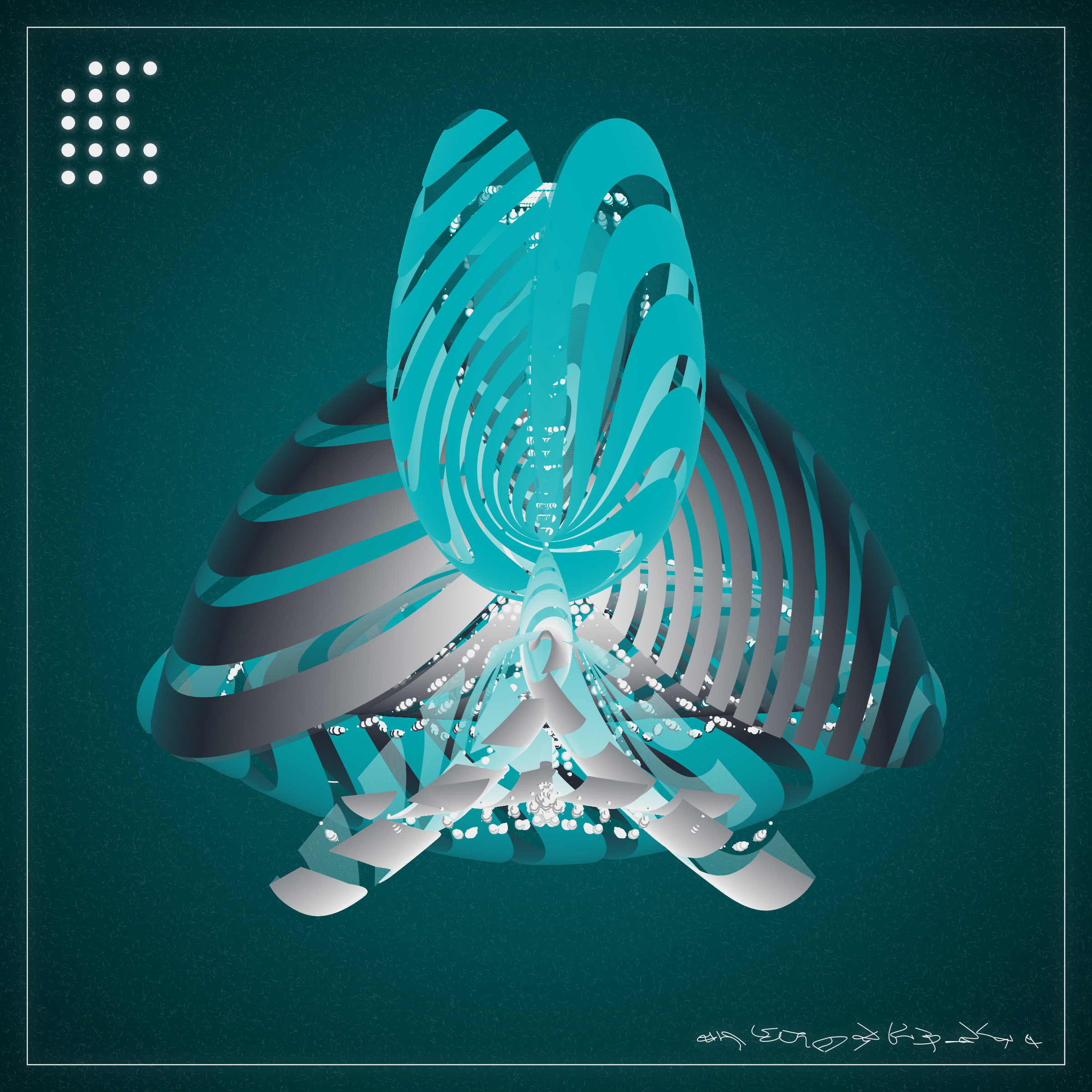 Art Blocks - Art Blocks v2 - Alien Insects #771 - NFT # 137000771