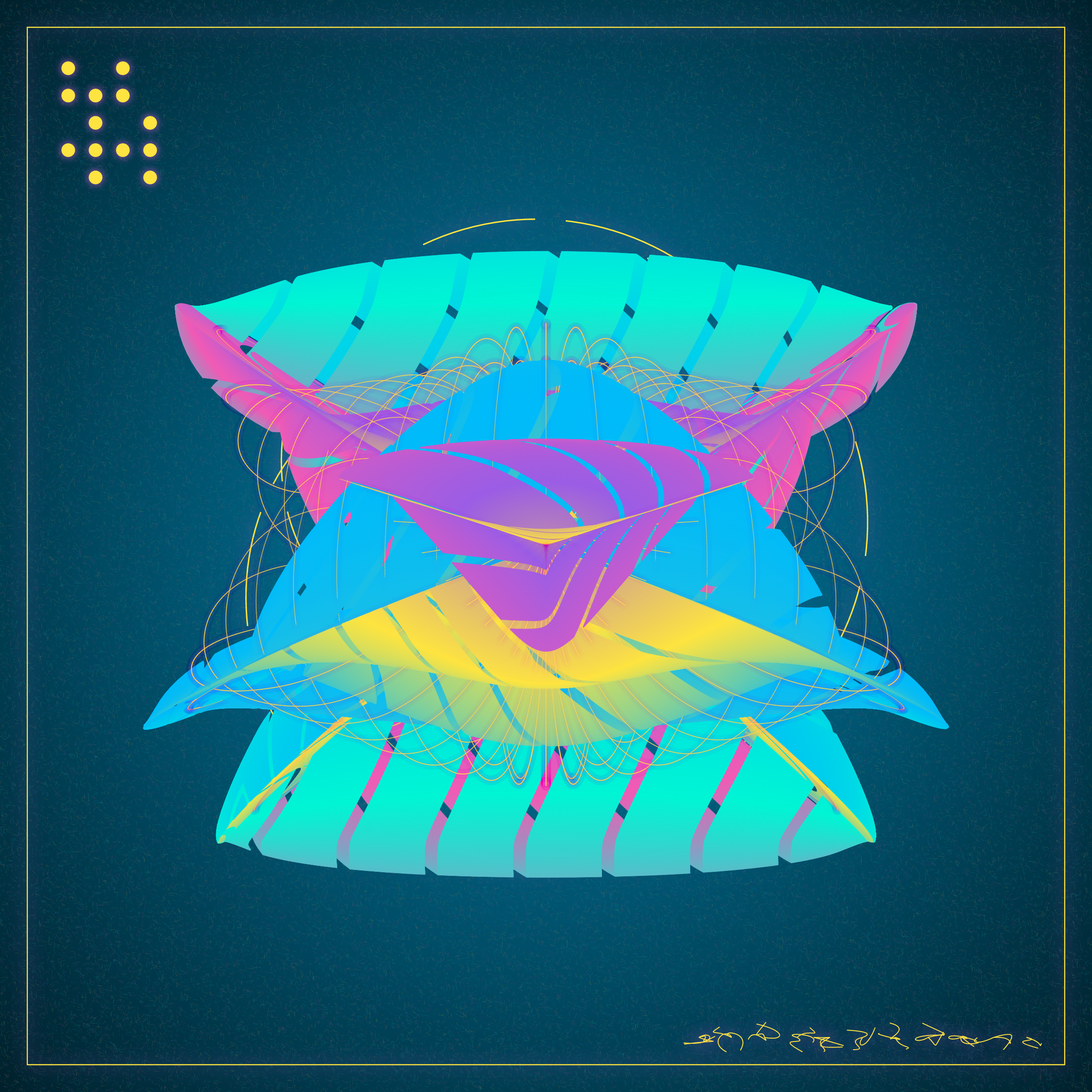 Art Blocks - Art Blocks v2 - Alien Insects #773 - NFT # 137000773