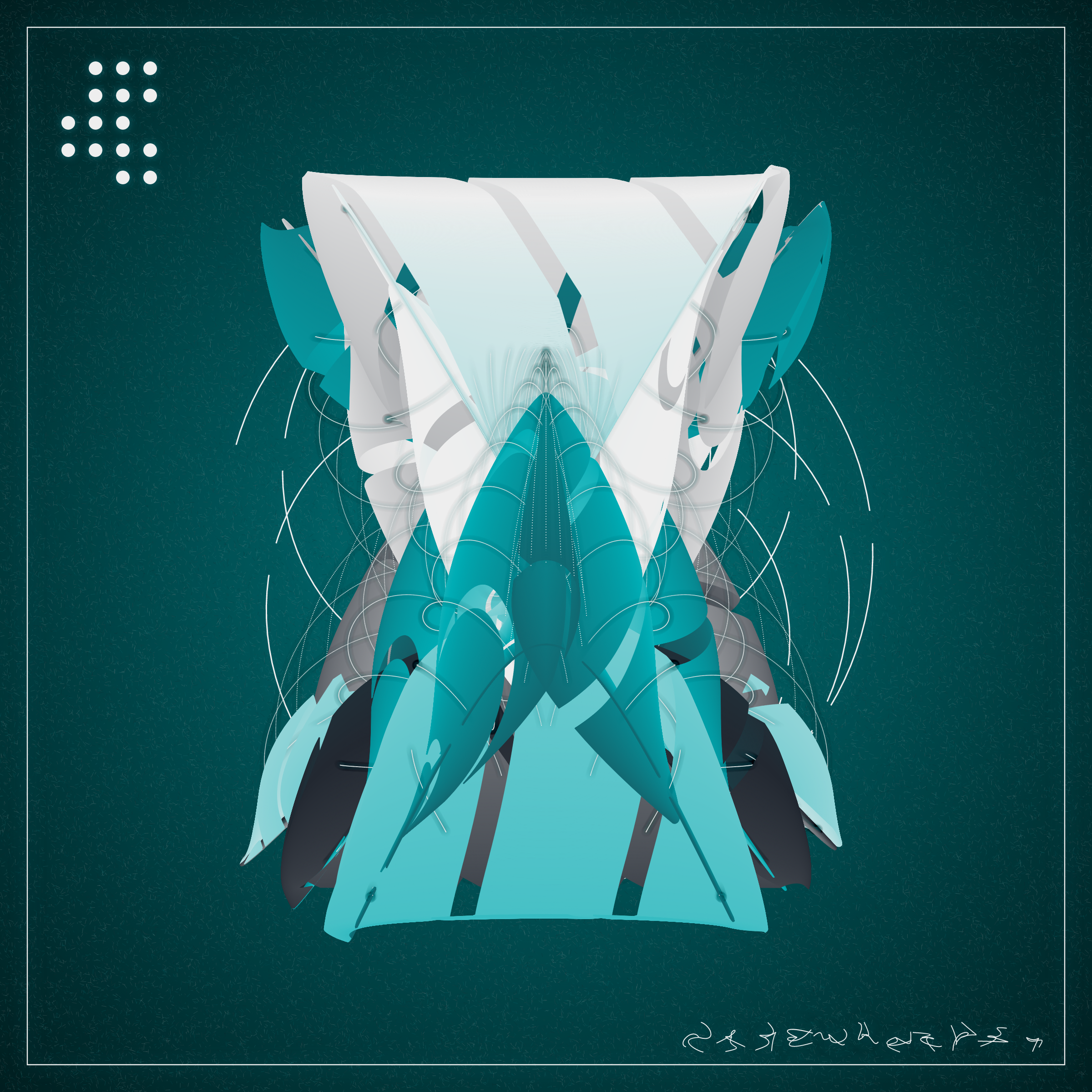 Art Blocks - Art Blocks v2 - Alien Insects #775 - NFT # 137000775