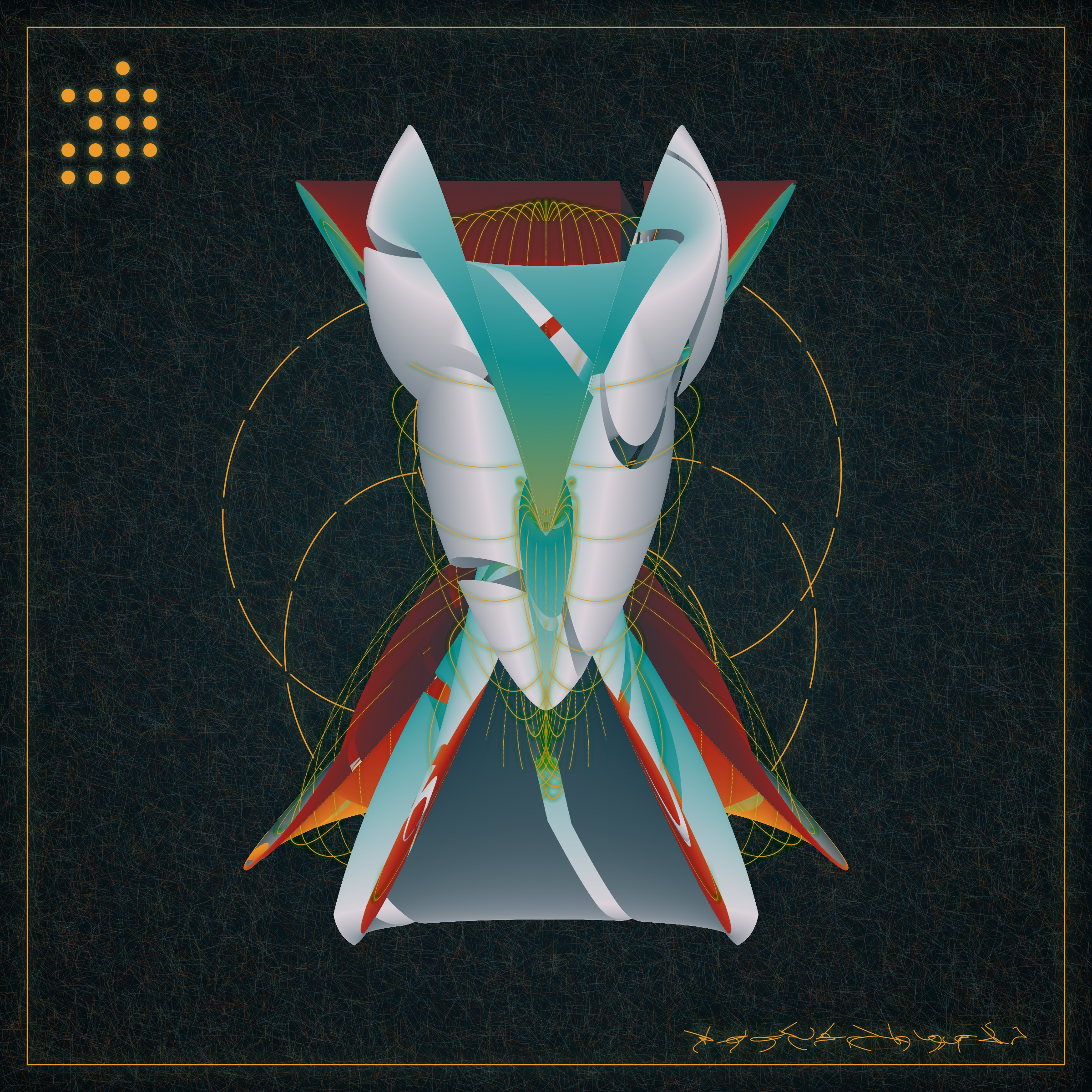 Art Blocks - Art Blocks v2 - Alien Insects #782 - NFT # 137000782