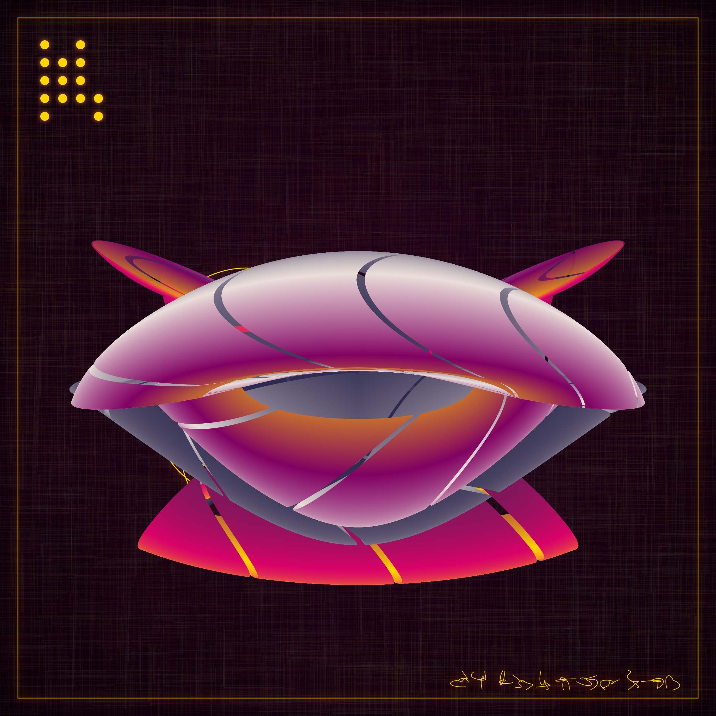 Art Blocks - Art Blocks v2 - Alien Insects #785 - NFT # 137000785