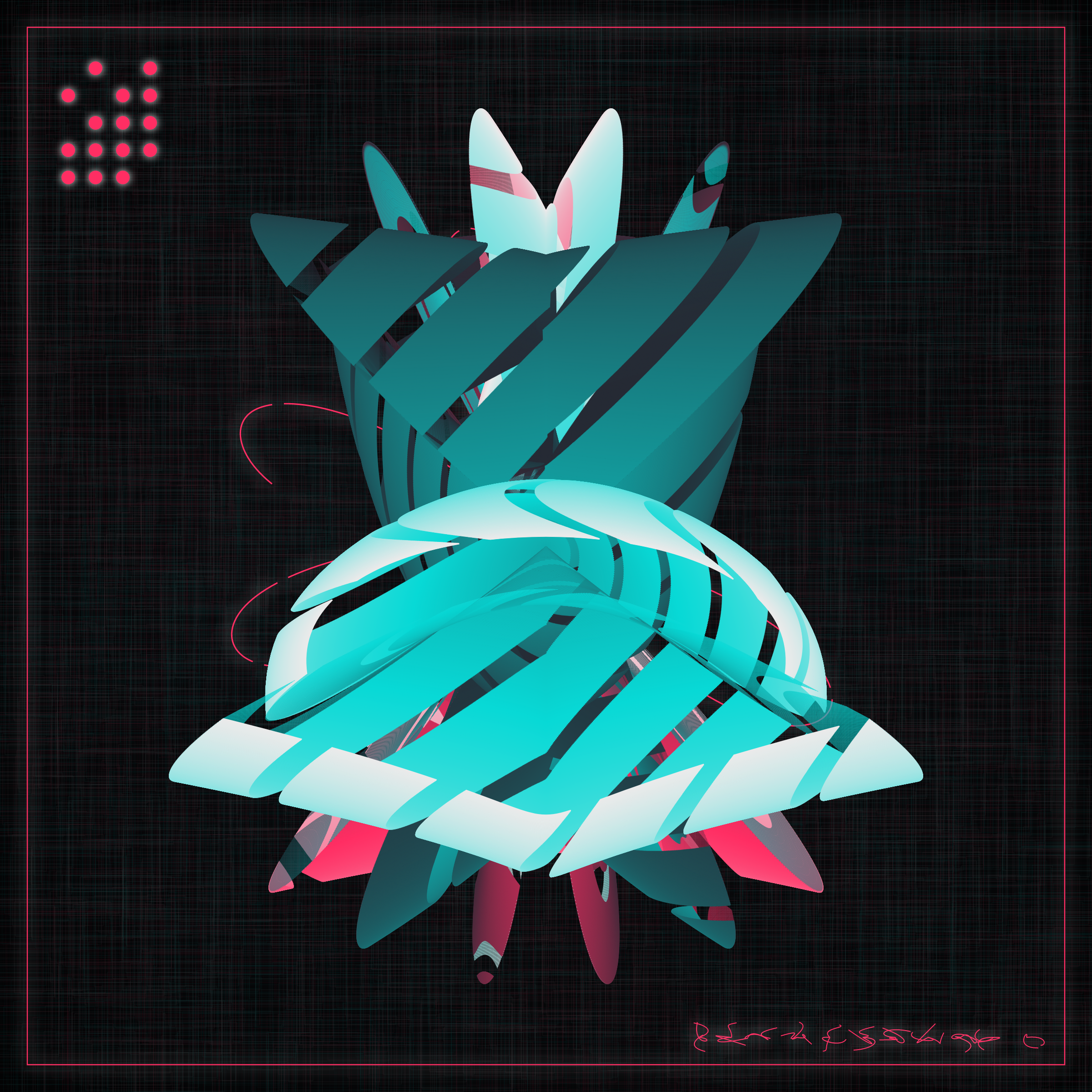 Art Blocks - Art Blocks v2 - Alien Insects #788 - NFT # 137000788