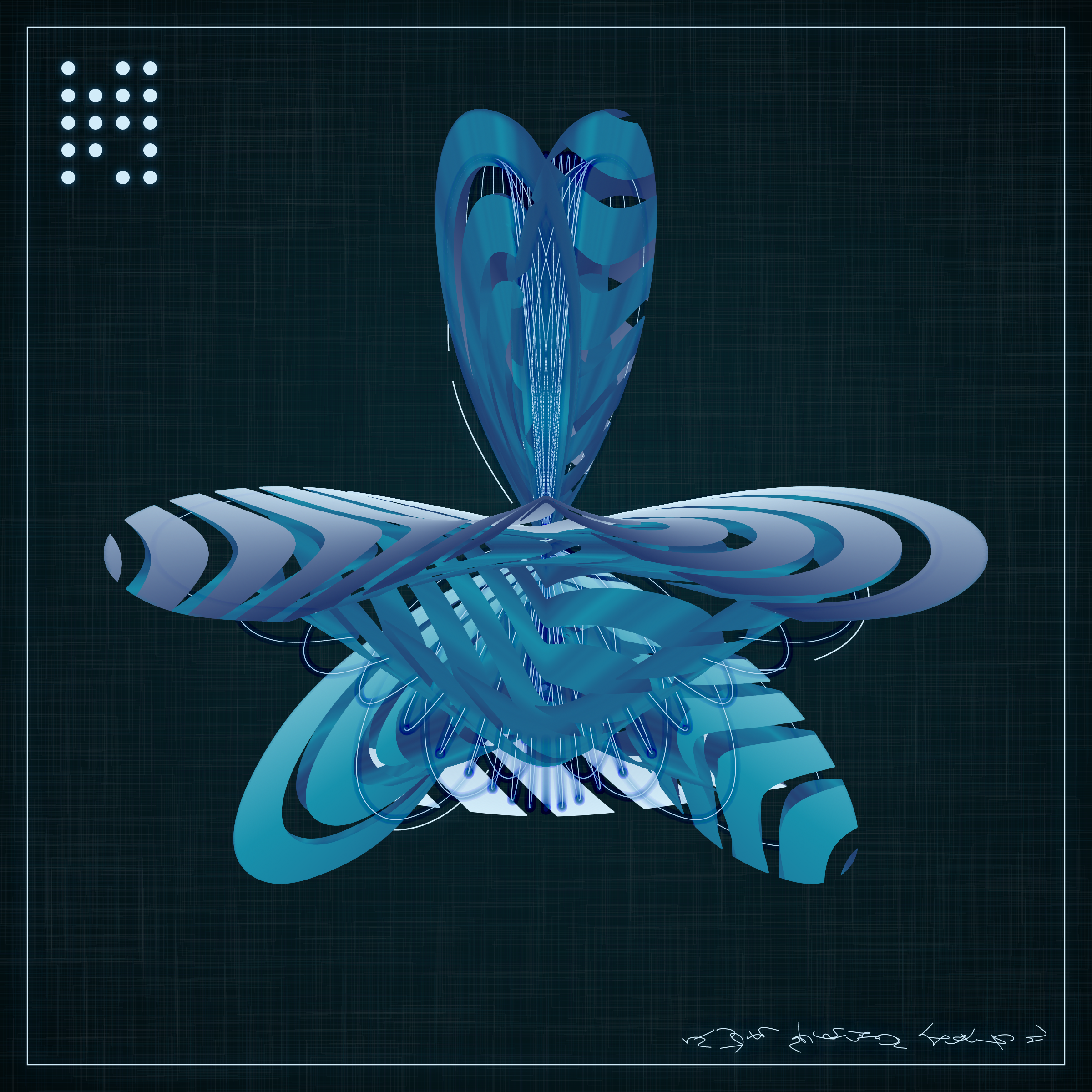 Art Blocks - Art Blocks v2 - Alien Insects #791 - NFT # 137000791