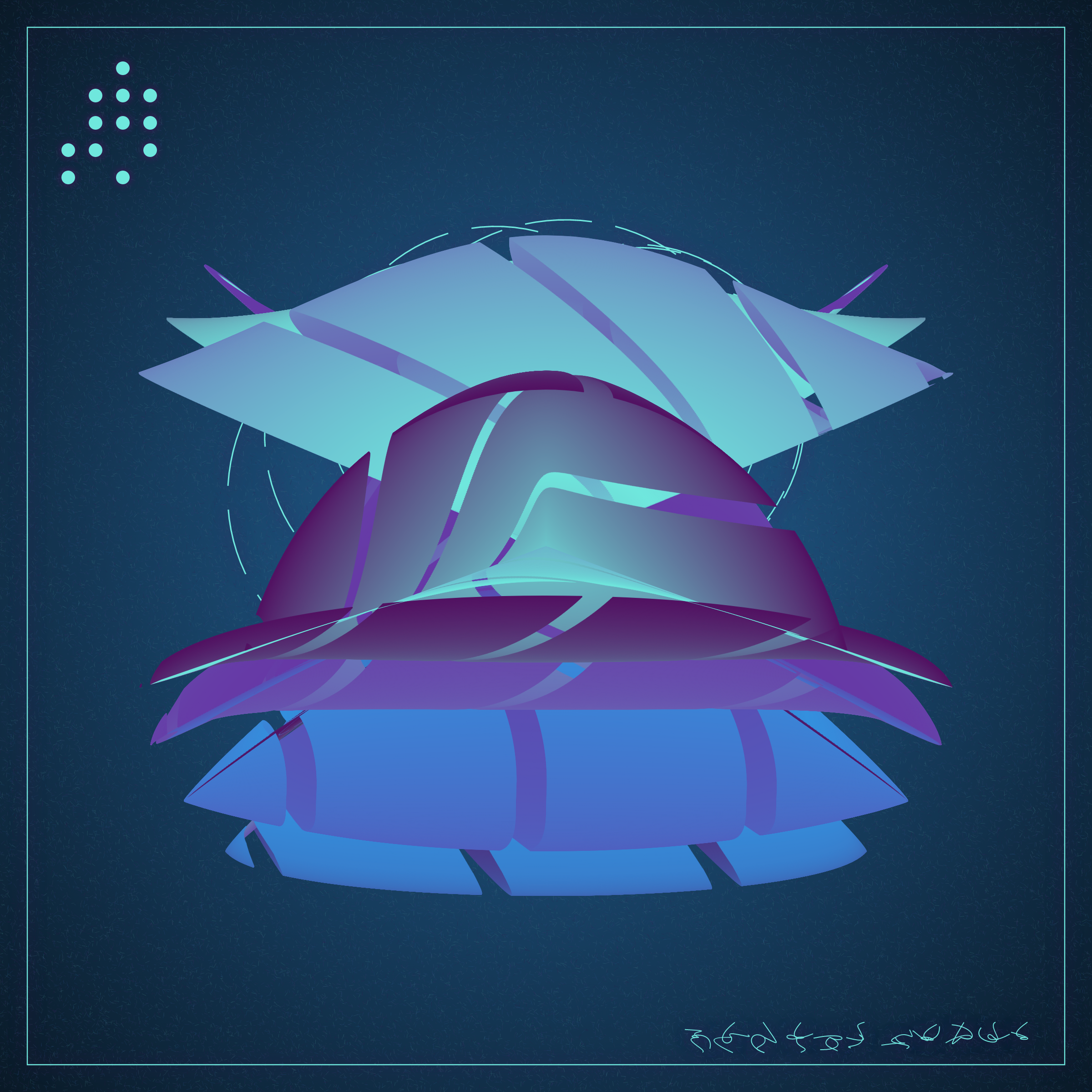 Art Blocks - Art Blocks v2 - Alien Insects #792 - NFT # 137000792