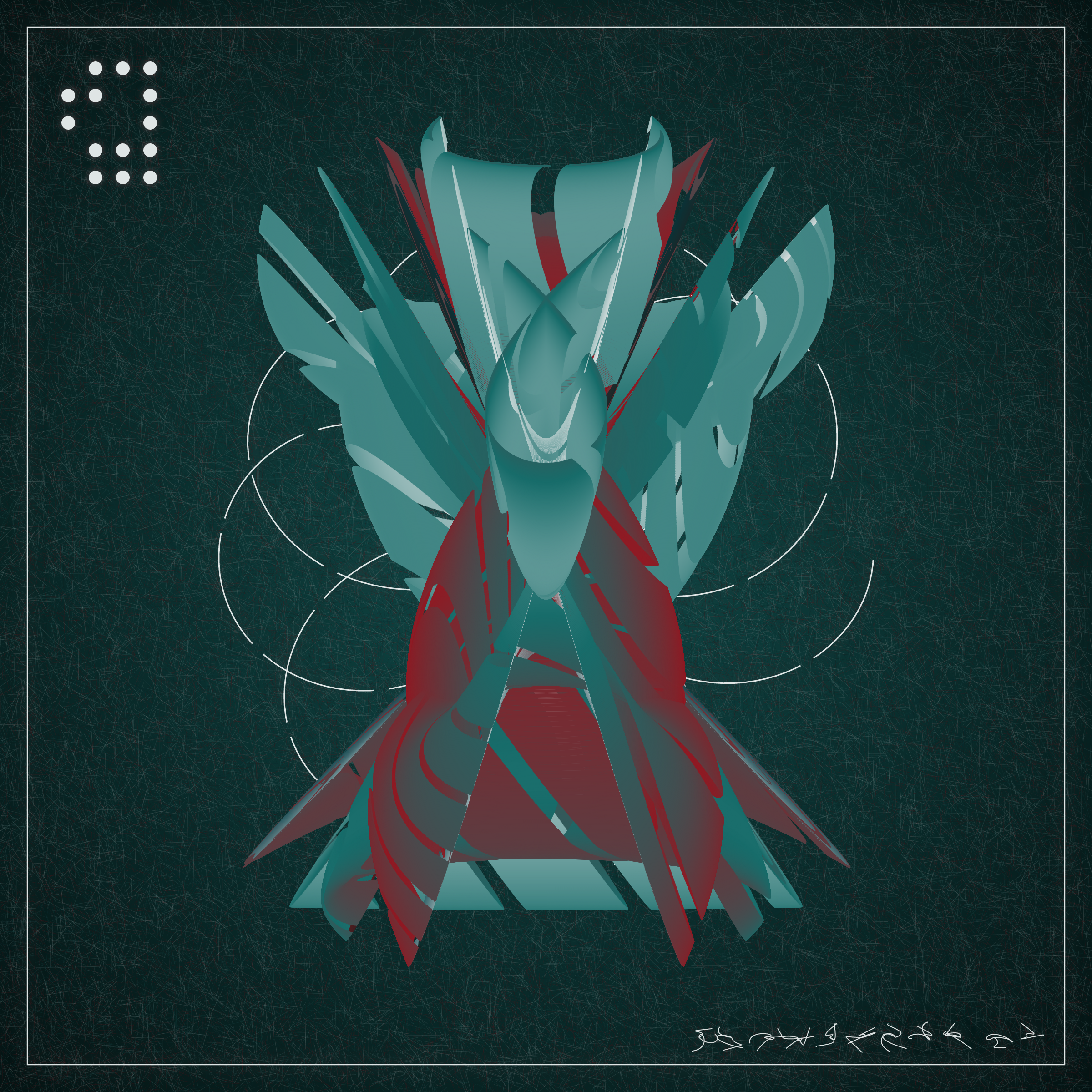 Art Blocks - Art Blocks v2 - Alien Insects #794 - NFT # 137000794