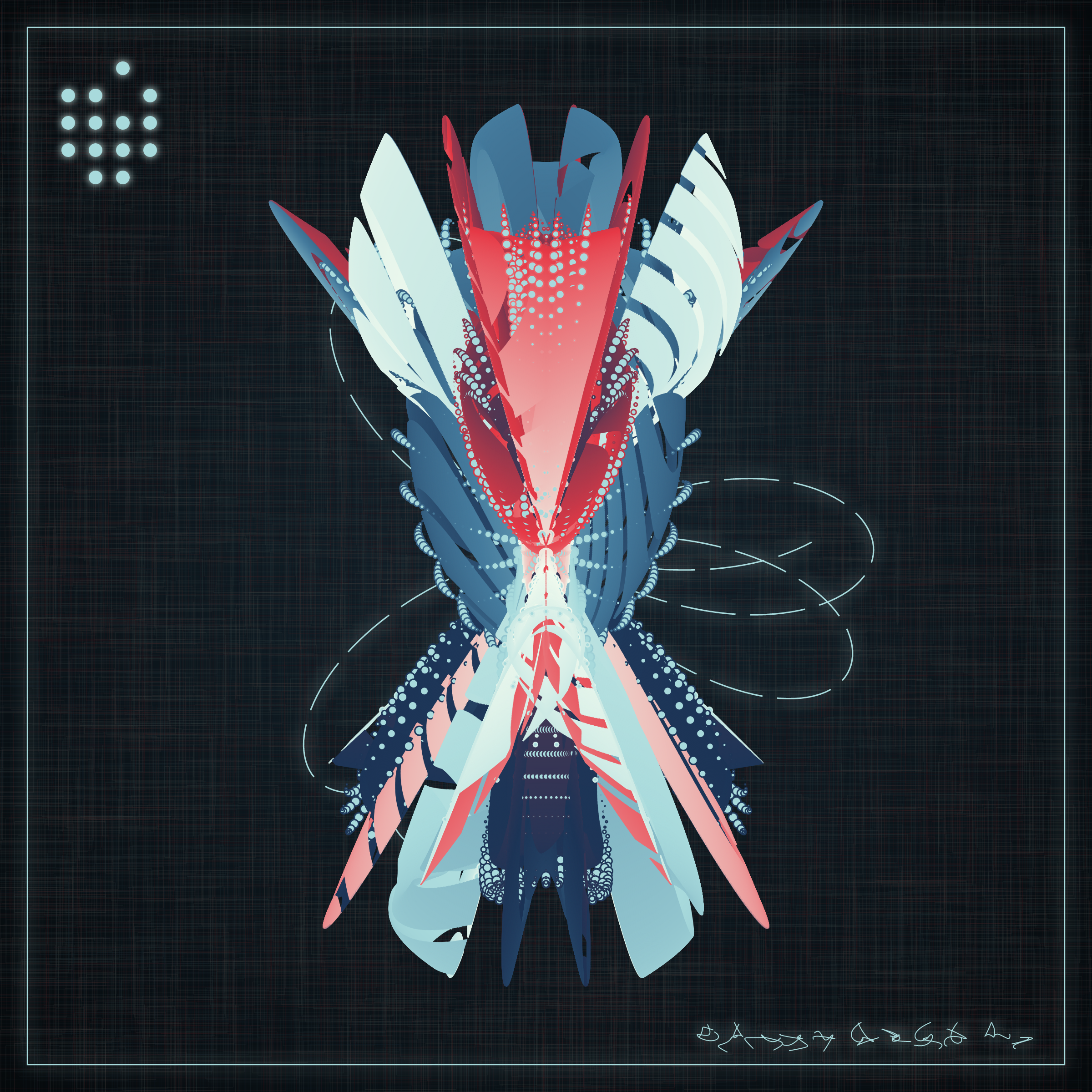 Art Blocks - Art Blocks v2 - Alien Insects #797 - NFT # 137000797