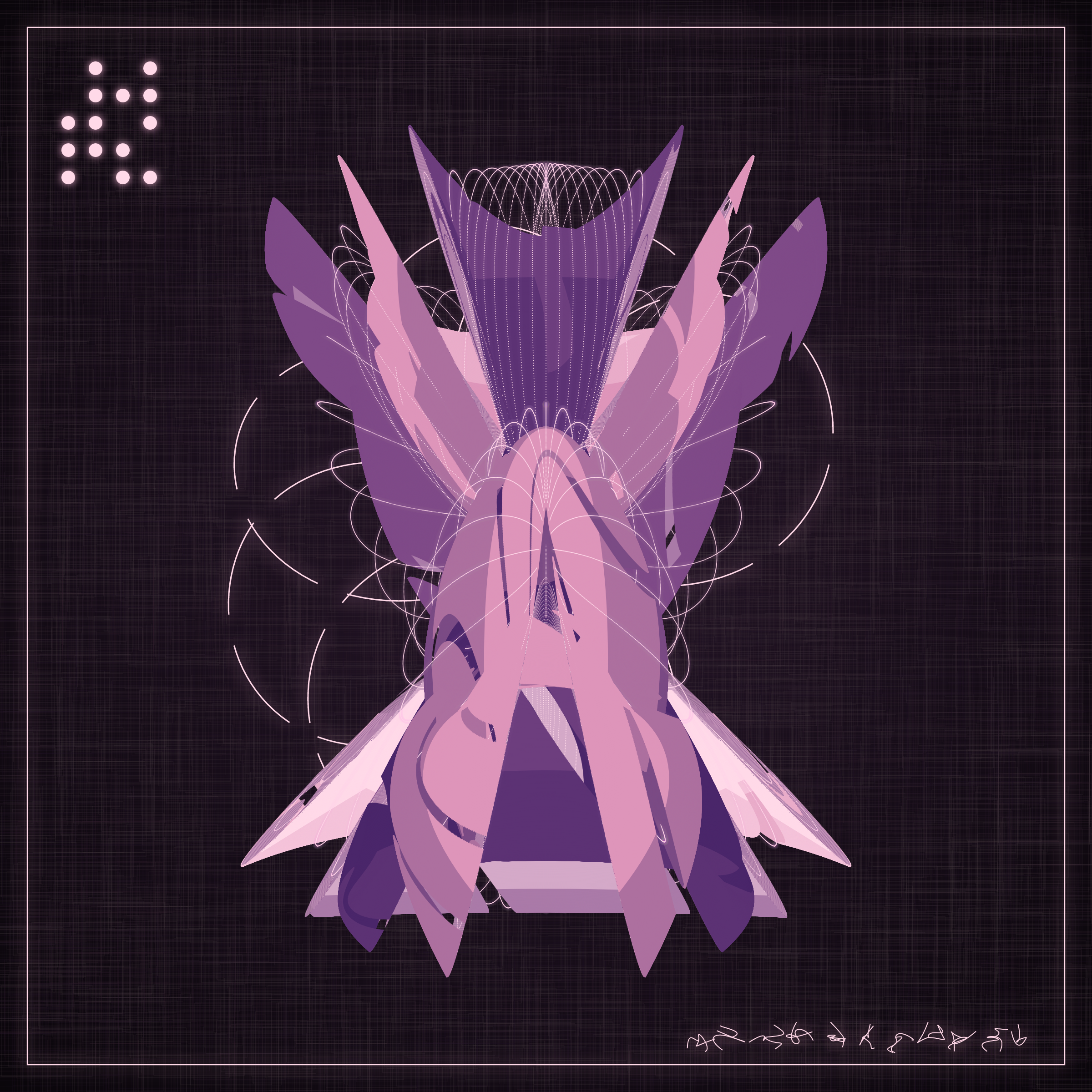 Art Blocks - Art Blocks v2 - Alien Insects #801 - NFT # 137000801