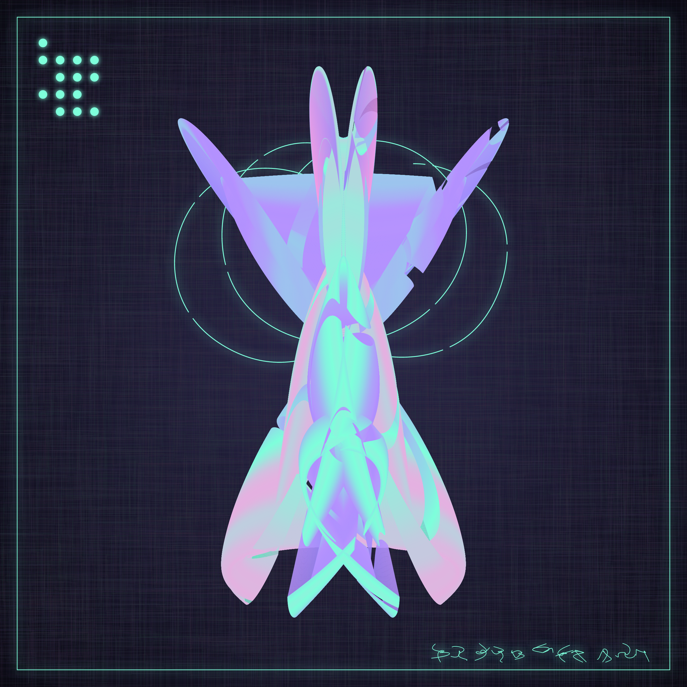 Art Blocks - Art Blocks v2 - Alien Insects #804 - NFT # 137000804