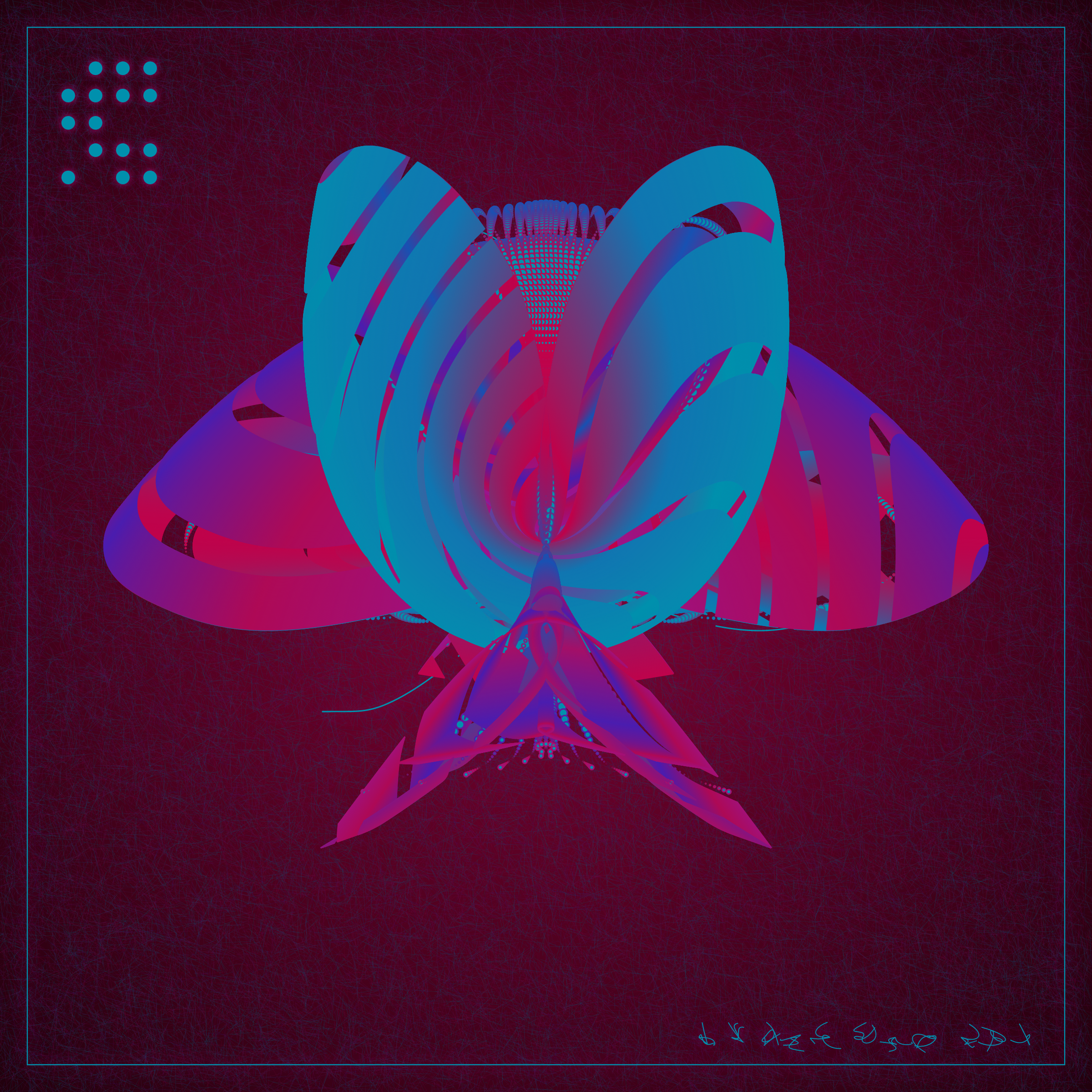 Art Blocks - Art Blocks v2 - Alien Insects #808 - NFT # 137000808