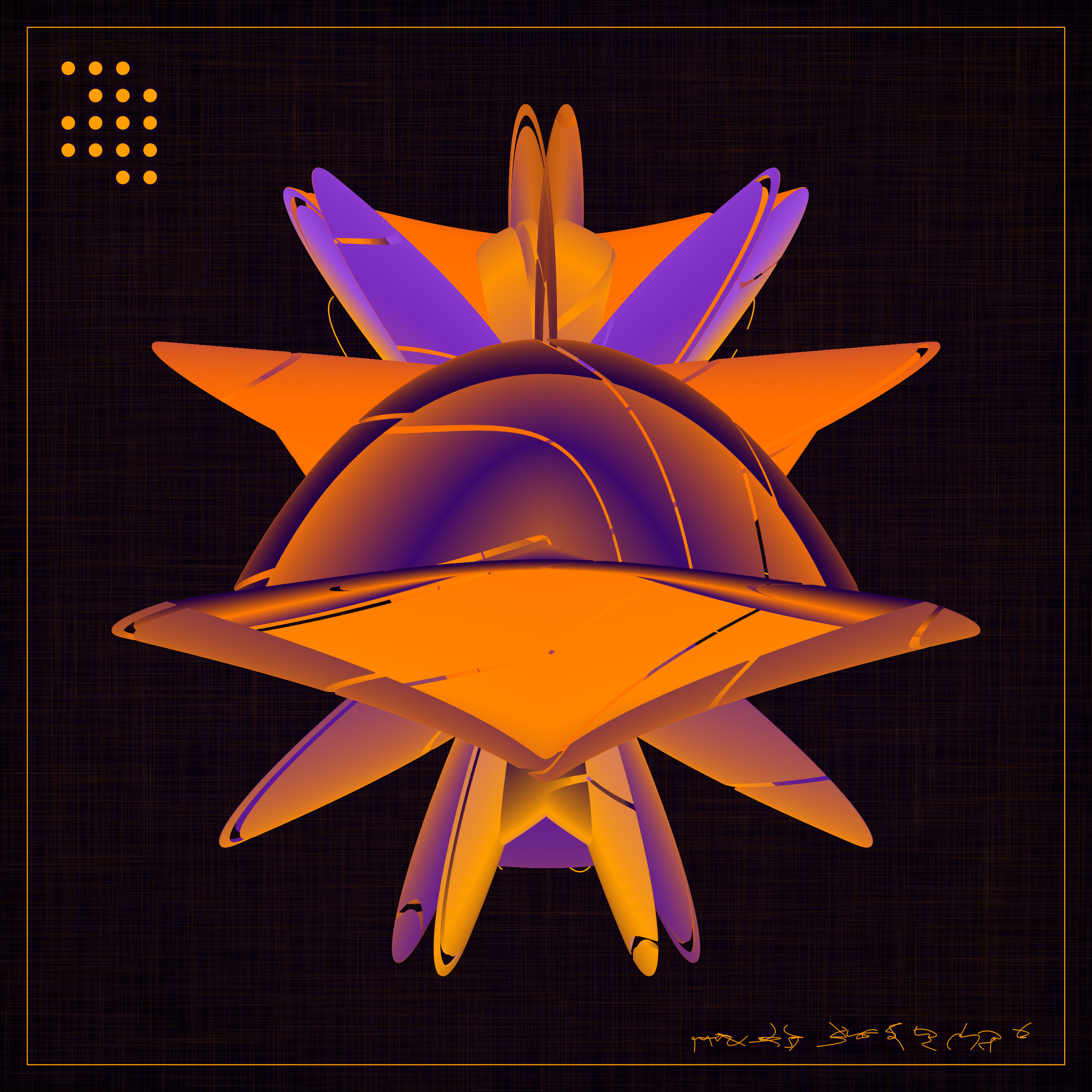 Art Blocks - Art Blocks v2 - Alien Insects #811 - NFT # 137000811