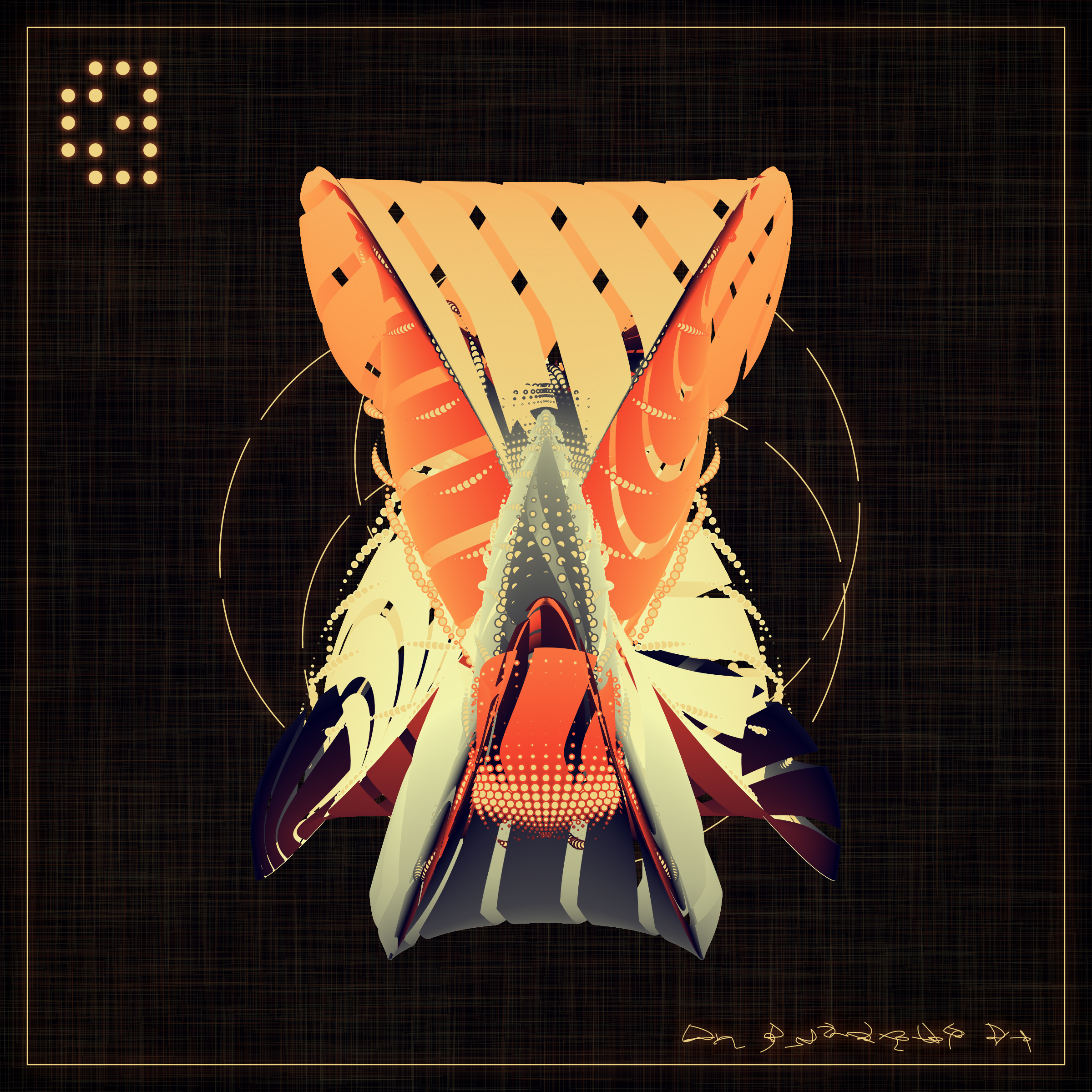 Art Blocks - Art Blocks v2 - Alien Insects #816 - NFT # 137000816