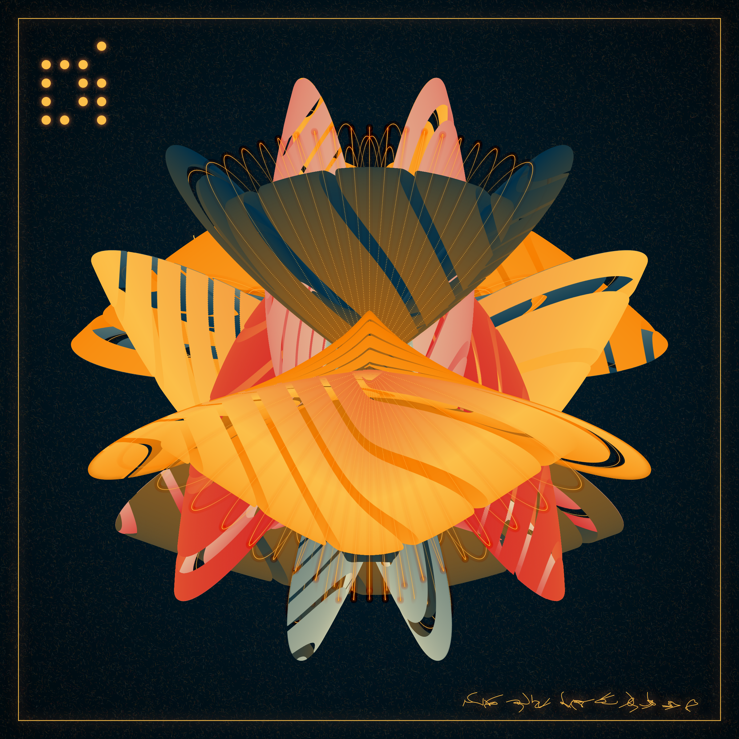 Art Blocks - Art Blocks v2 - Alien Insects #818 - NFT # 137000818