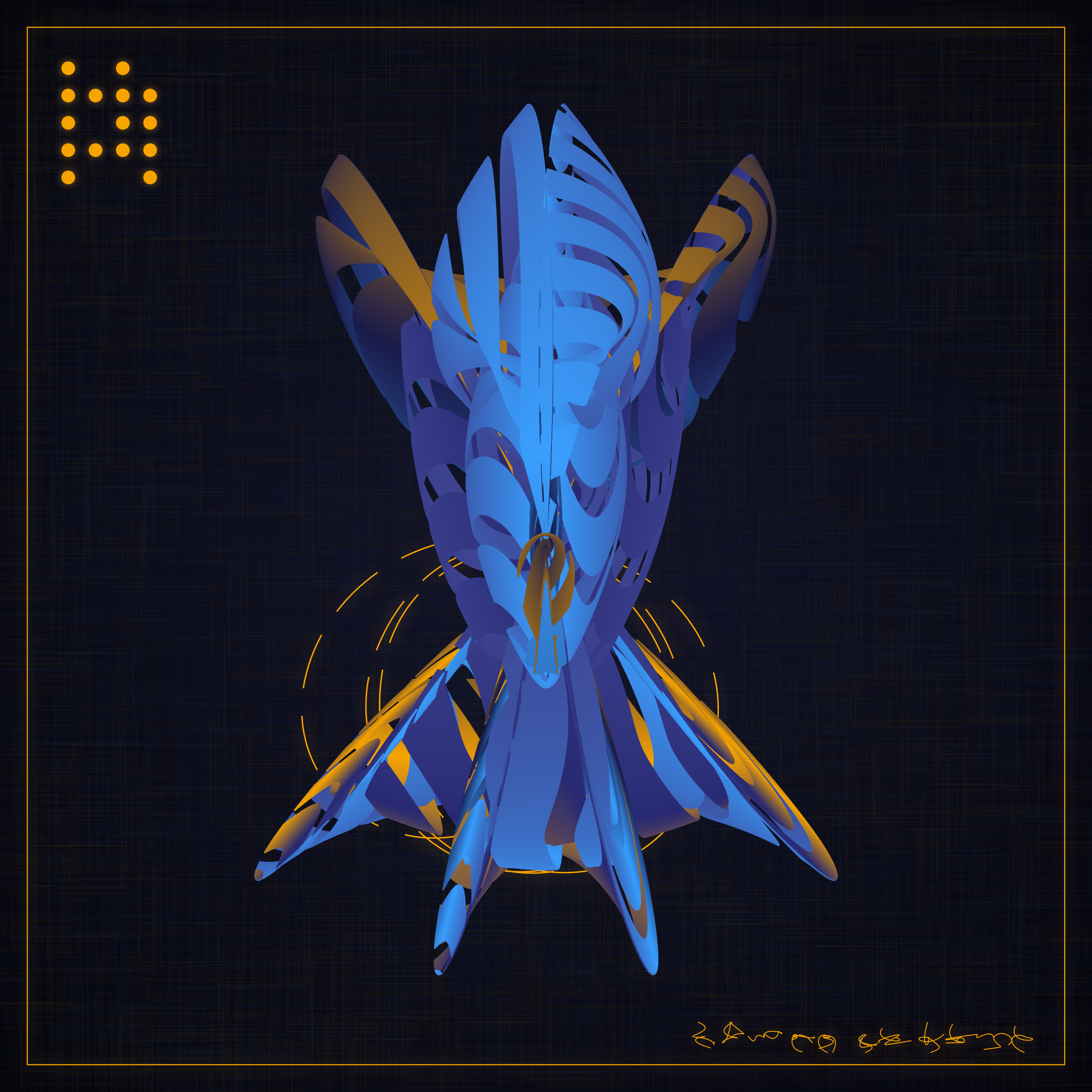 Art Blocks - Art Blocks v2 - Alien Insects #822 - NFT # 137000822