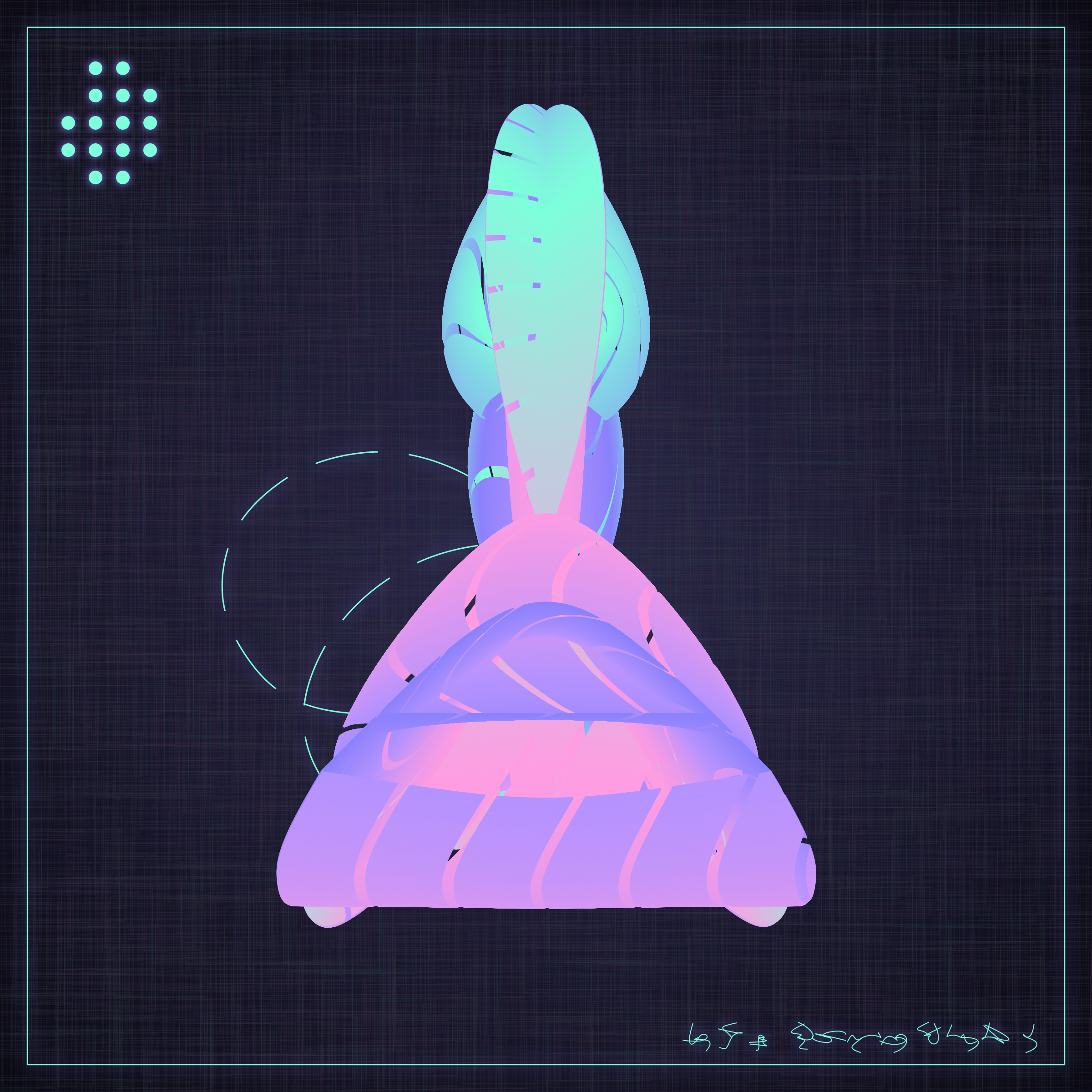 Art Blocks - Art Blocks v2 - Alien Insects #827 - NFT # 137000827