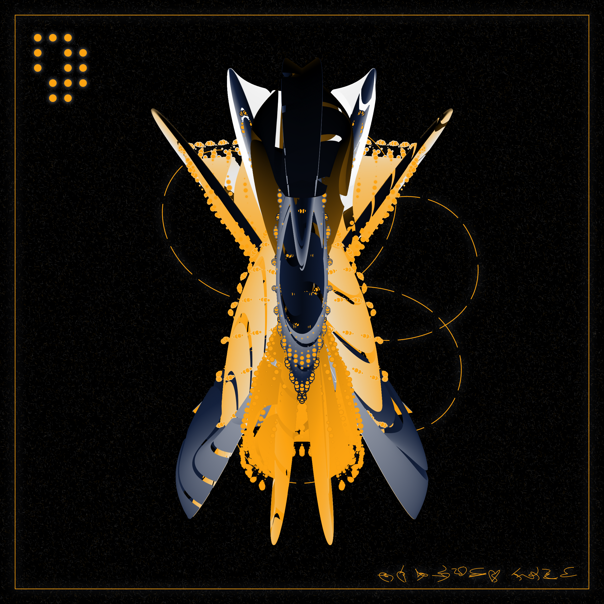 Art Blocks - Art Blocks v2 - Alien Insects #828 - NFT # 137000828