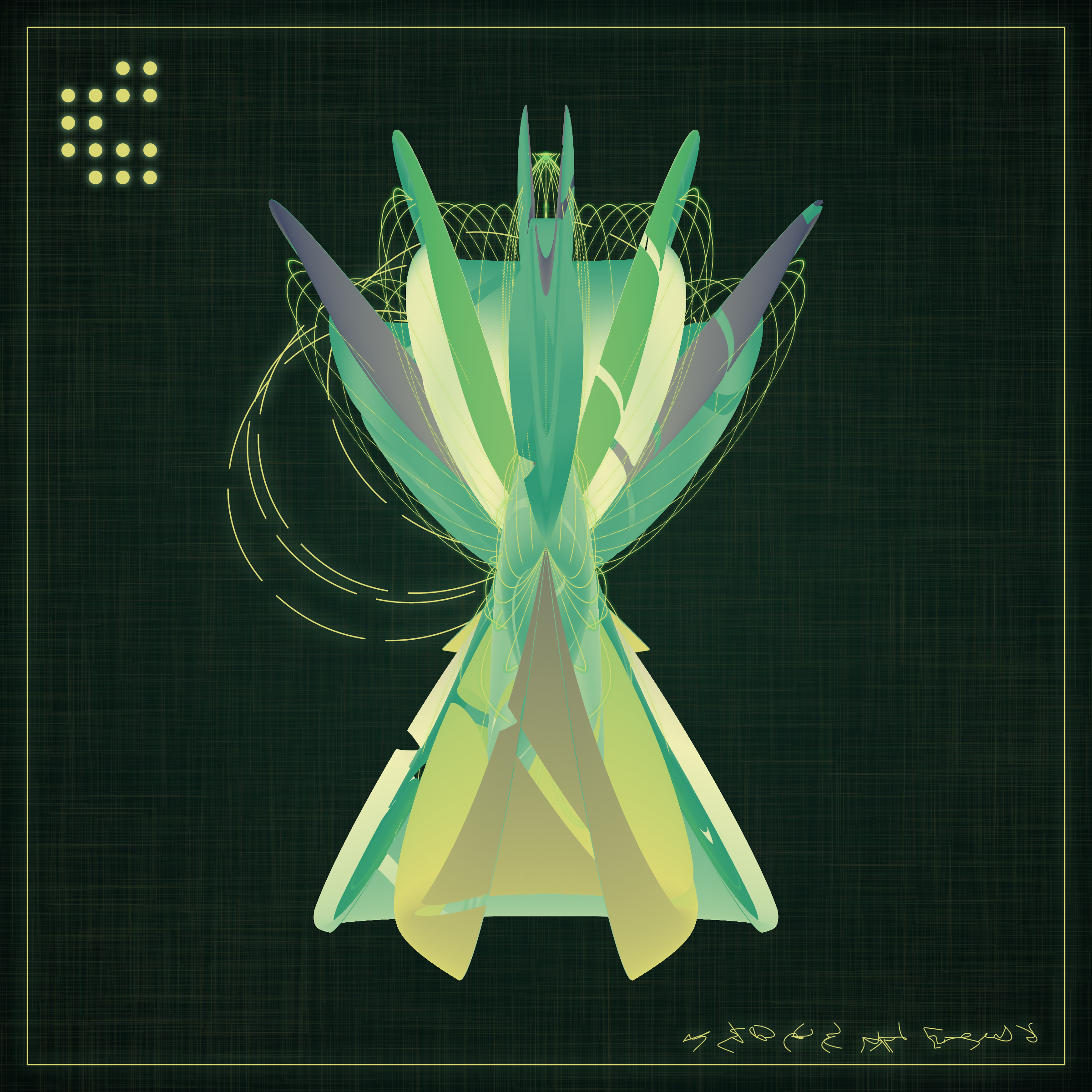 Art Blocks - Art Blocks v2 - Alien Insects #829 - NFT # 137000829